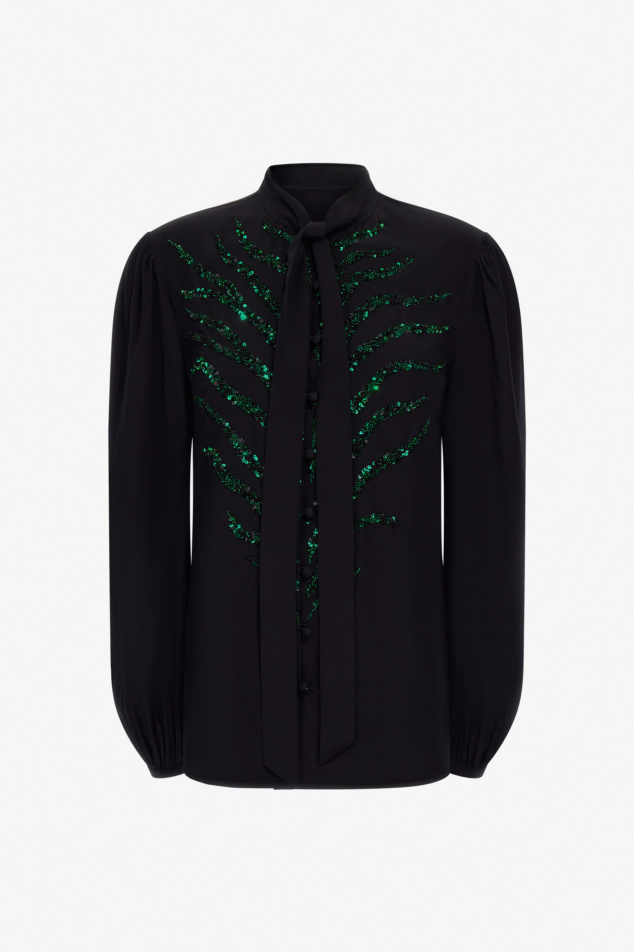 Roberto Cavalli Women's Black Embellished Blouse - Ready To Wear