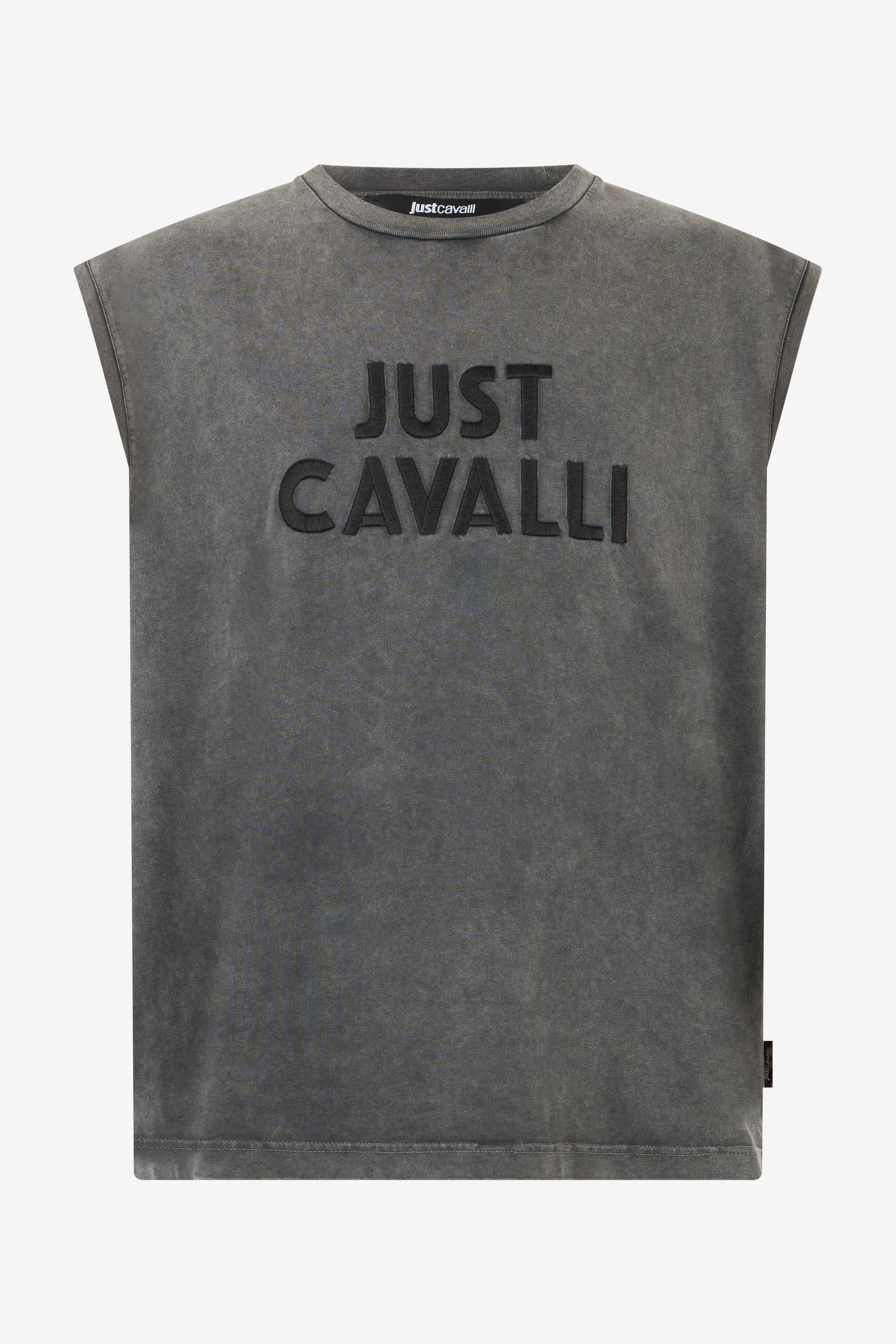 Roberto Cavalli Grey T-shirt With Logo