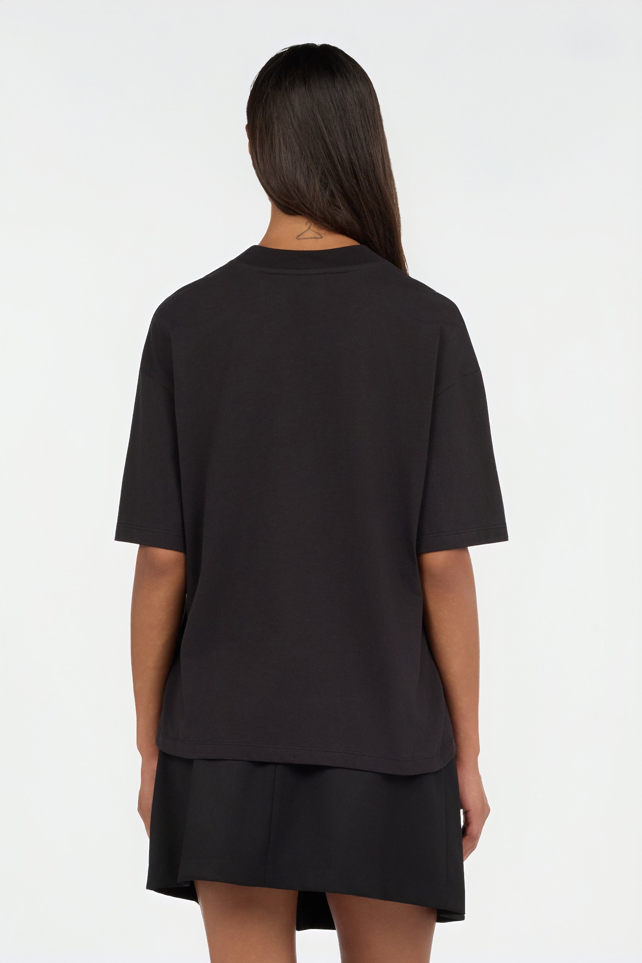 Black T-Shirt With Lovers Club Print