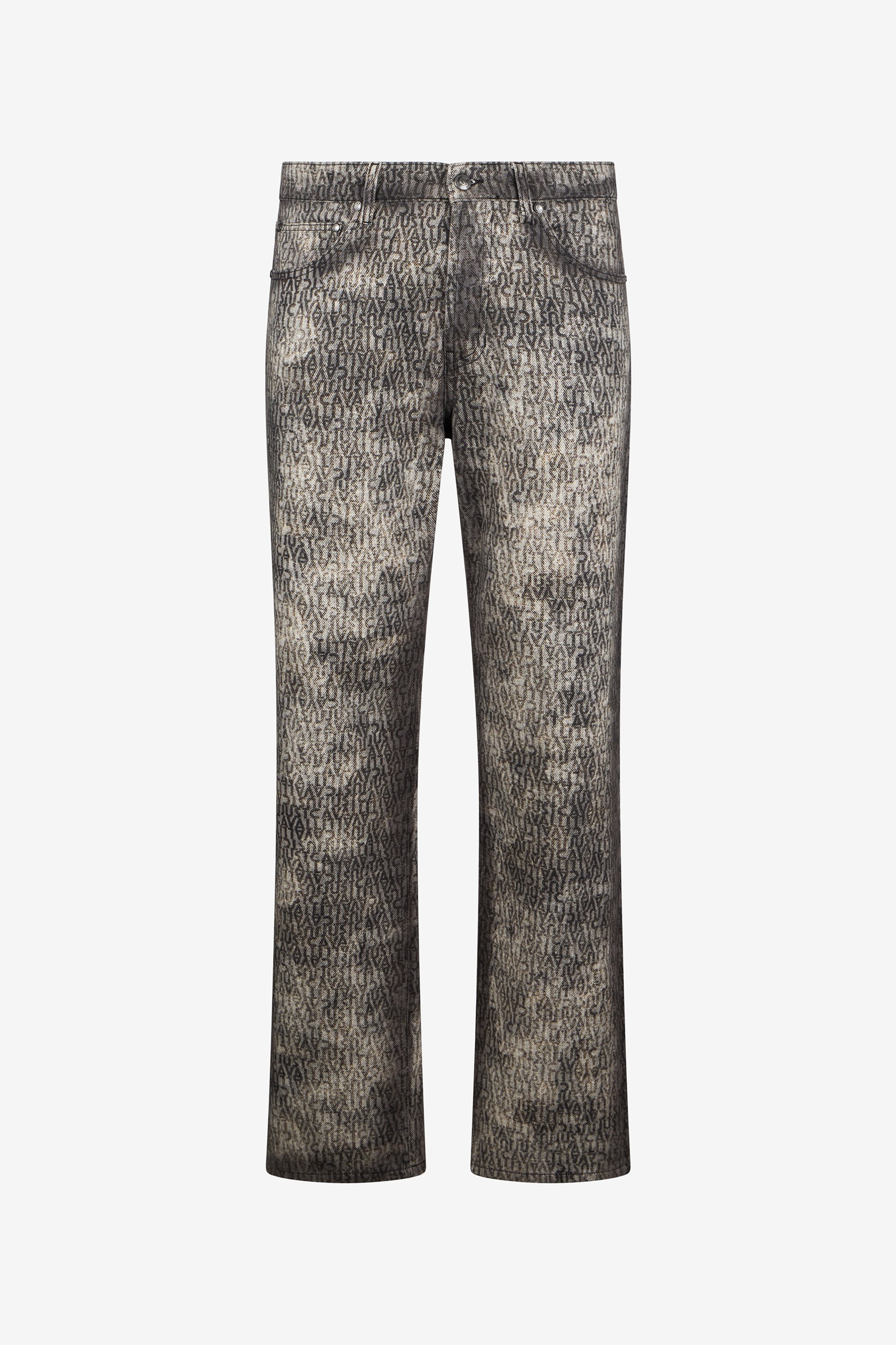 All-Over Logo Print Jeans