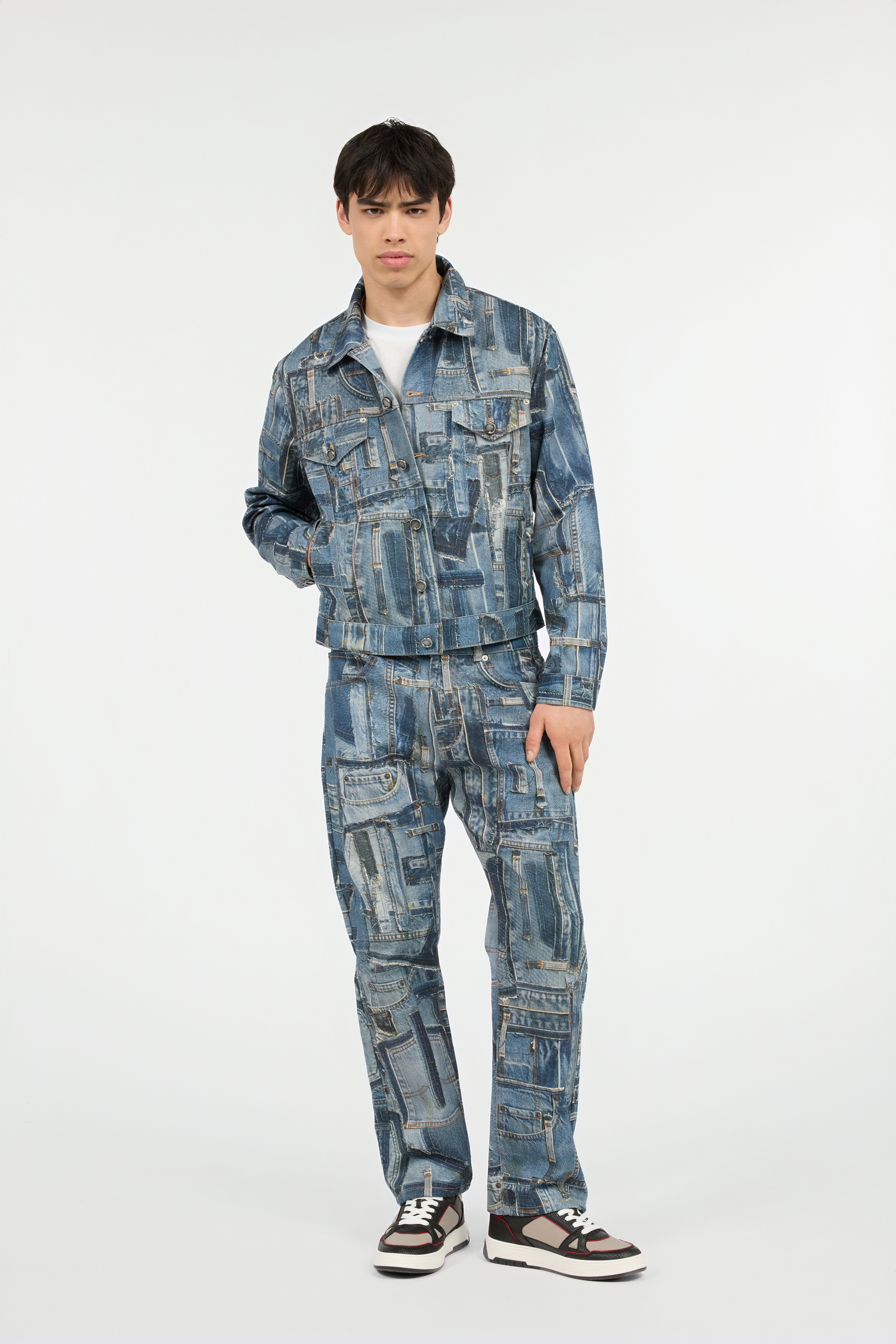 Roberto Cavalli Capsule Collection Patchwork Denim Jacket