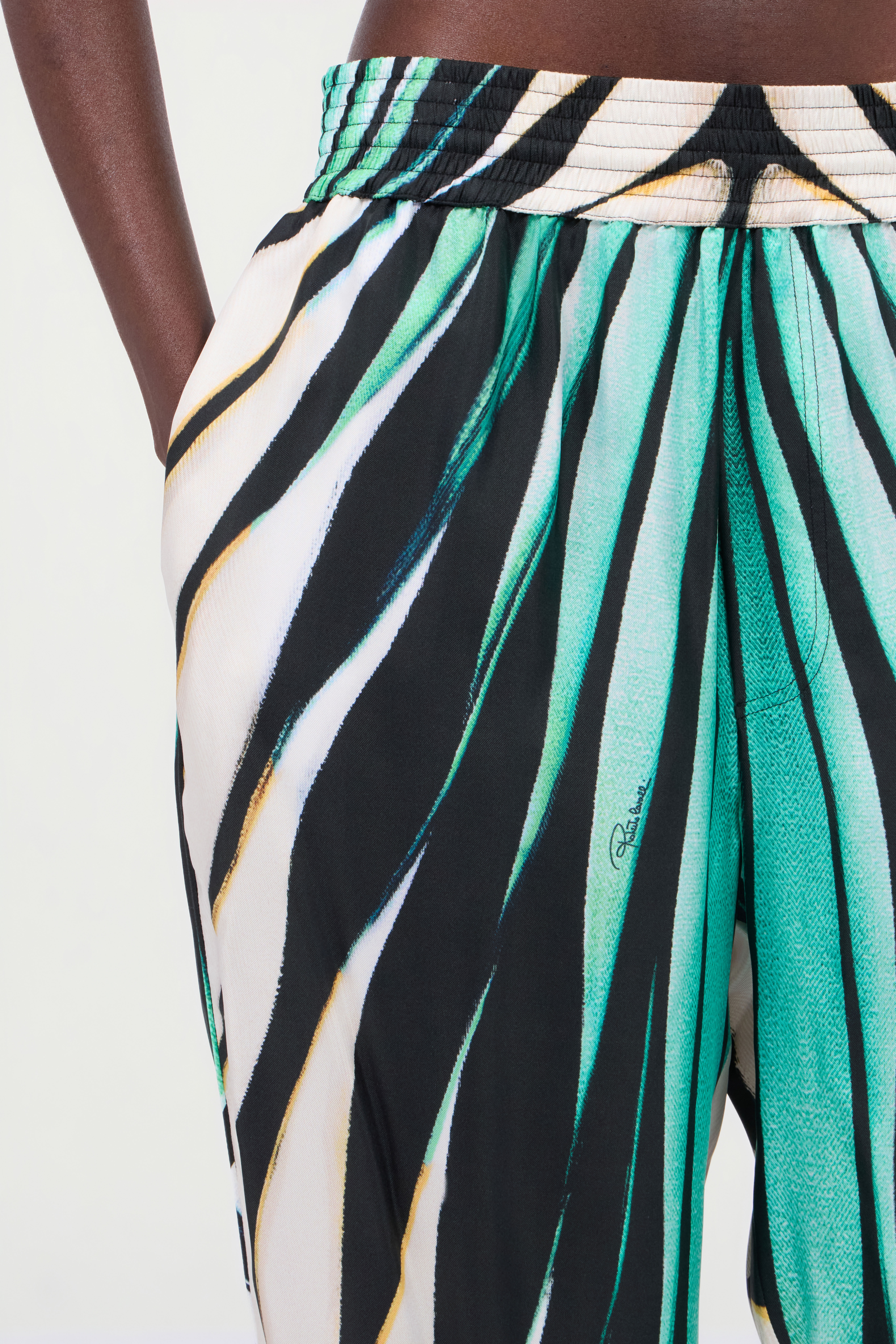 Tropical Elegance Palazzo Pants