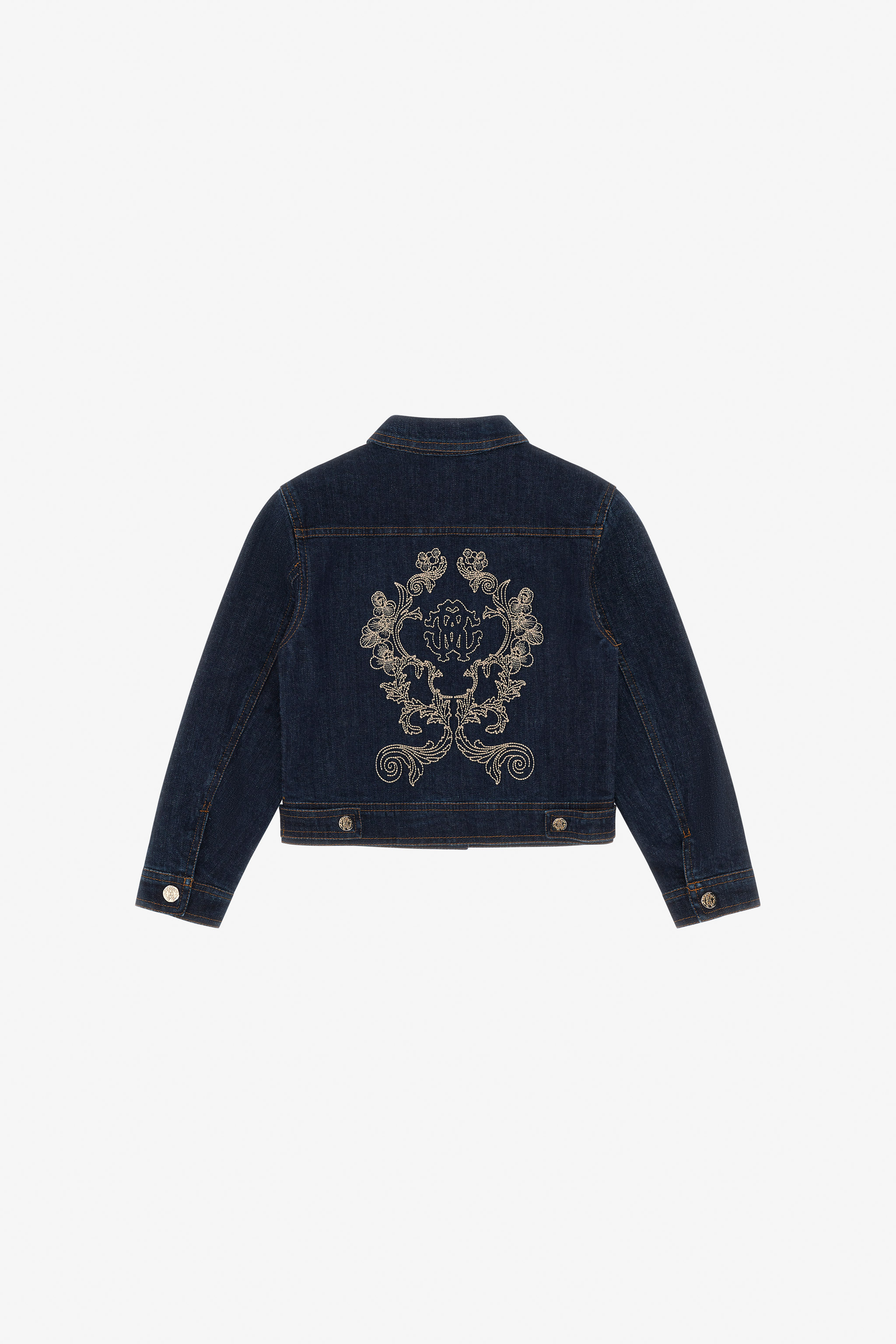 Roberto Cavalli Denim Jacket In Blue