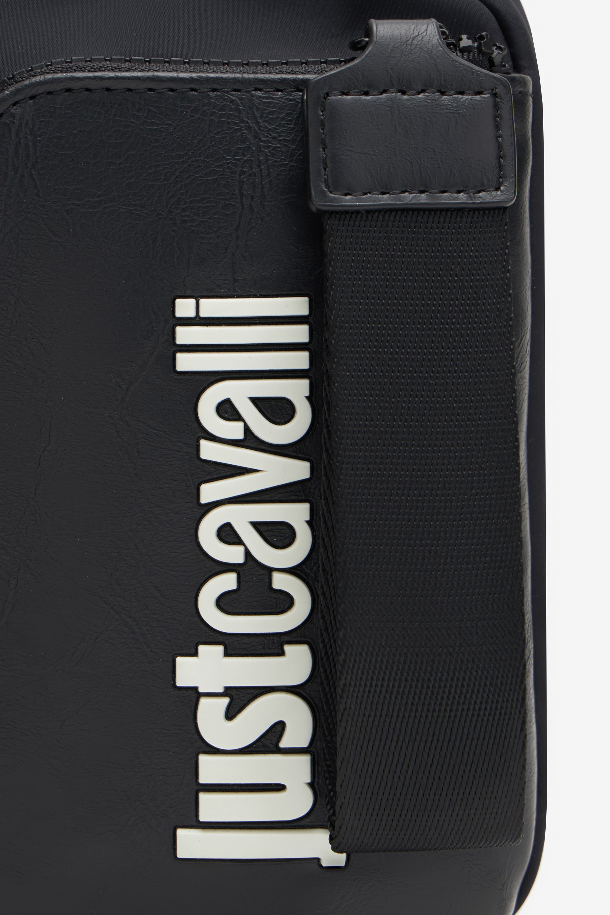 Roberto Cavalli Man Shoulder Bag In Black