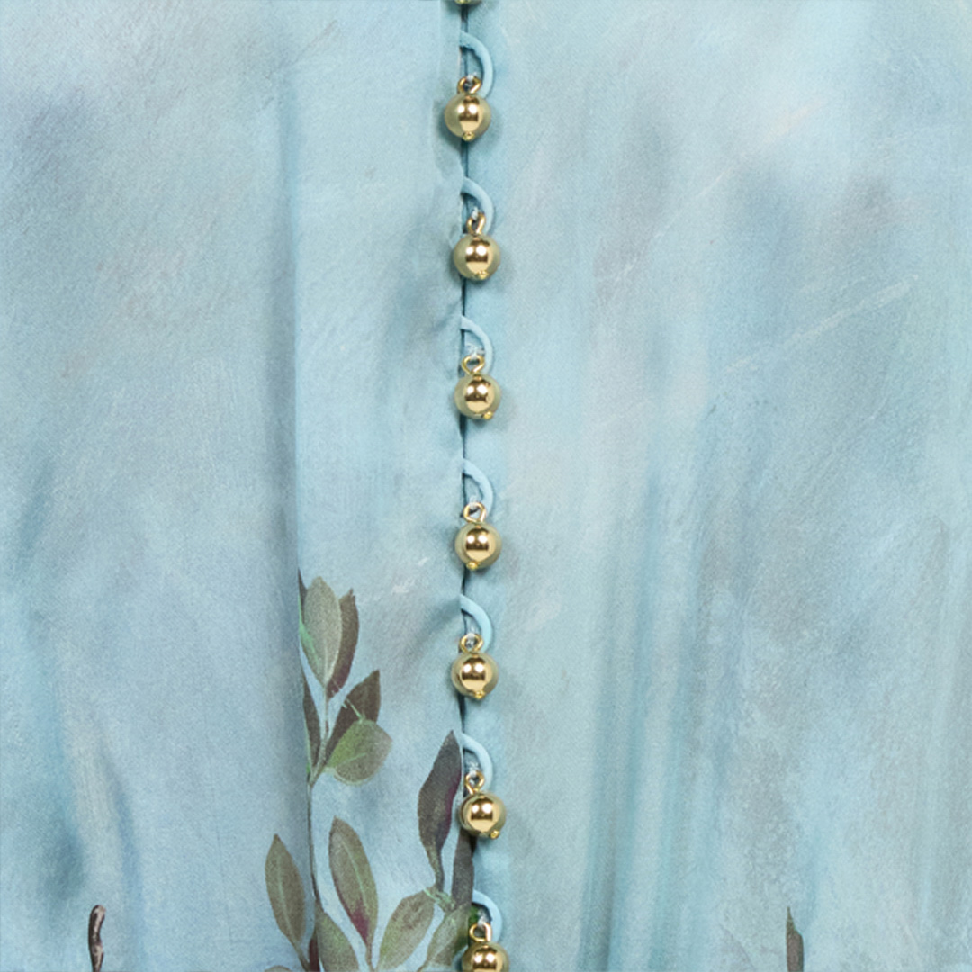 Roberto Cavalli Silk Dress With Nature Print In Multi