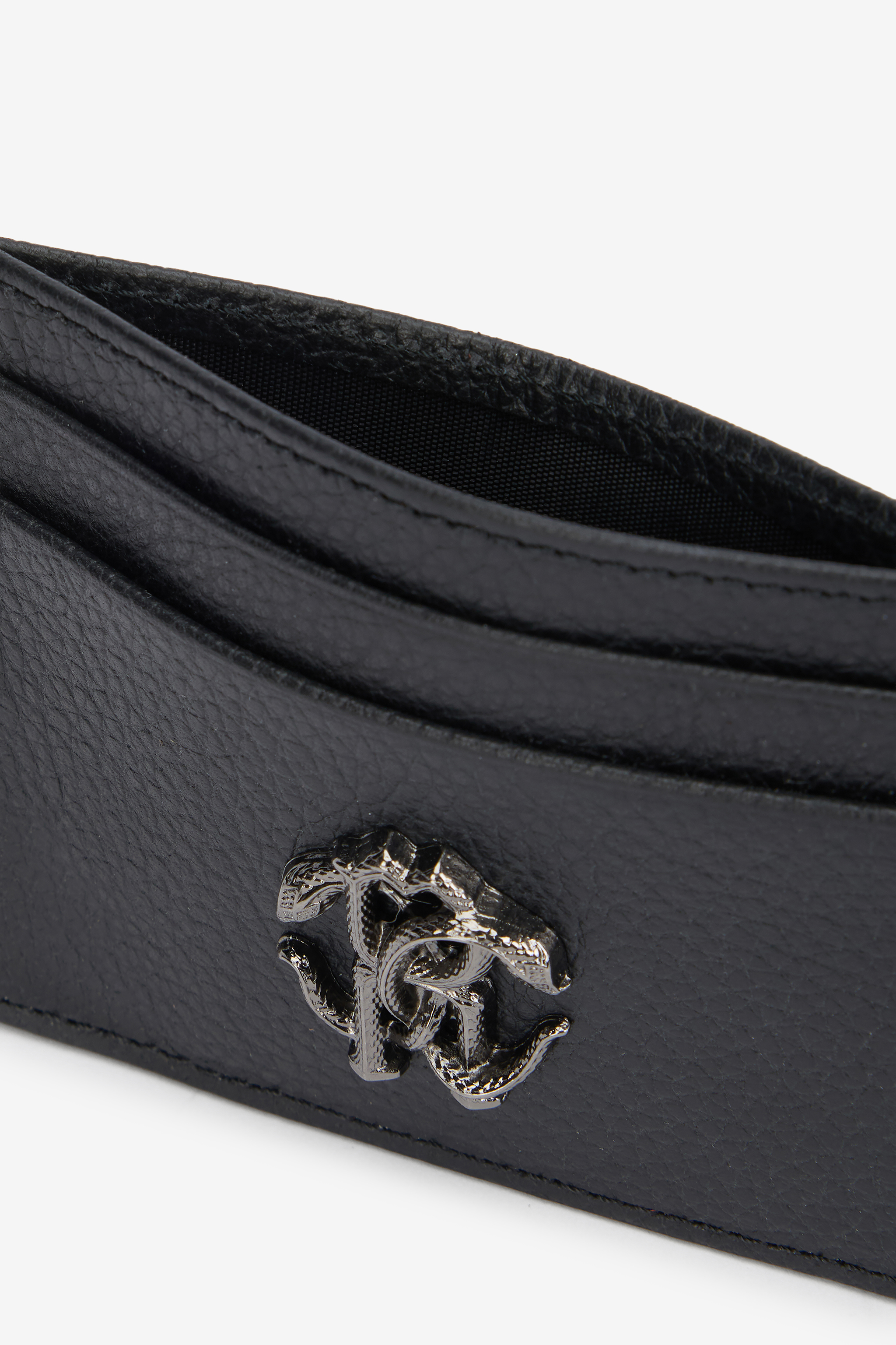 Black Card Case With Monogram RC
