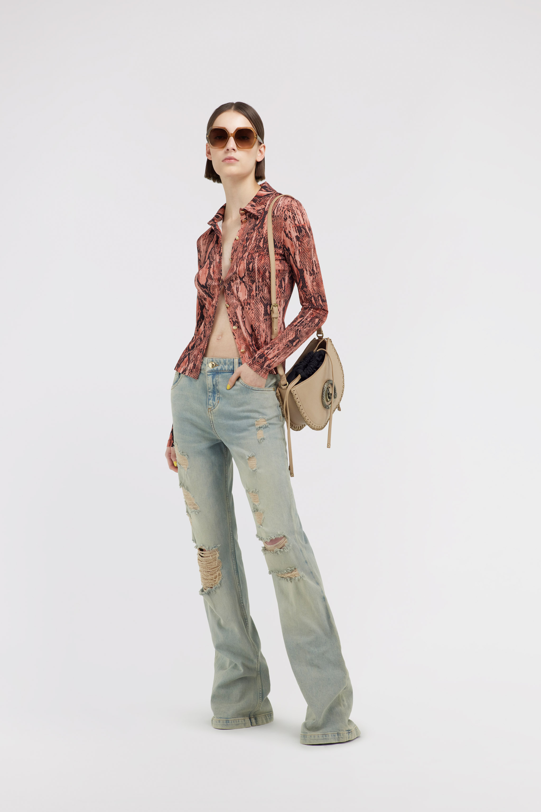 Roberto Cavalli Just Cavalli Shirt In Fuchsia