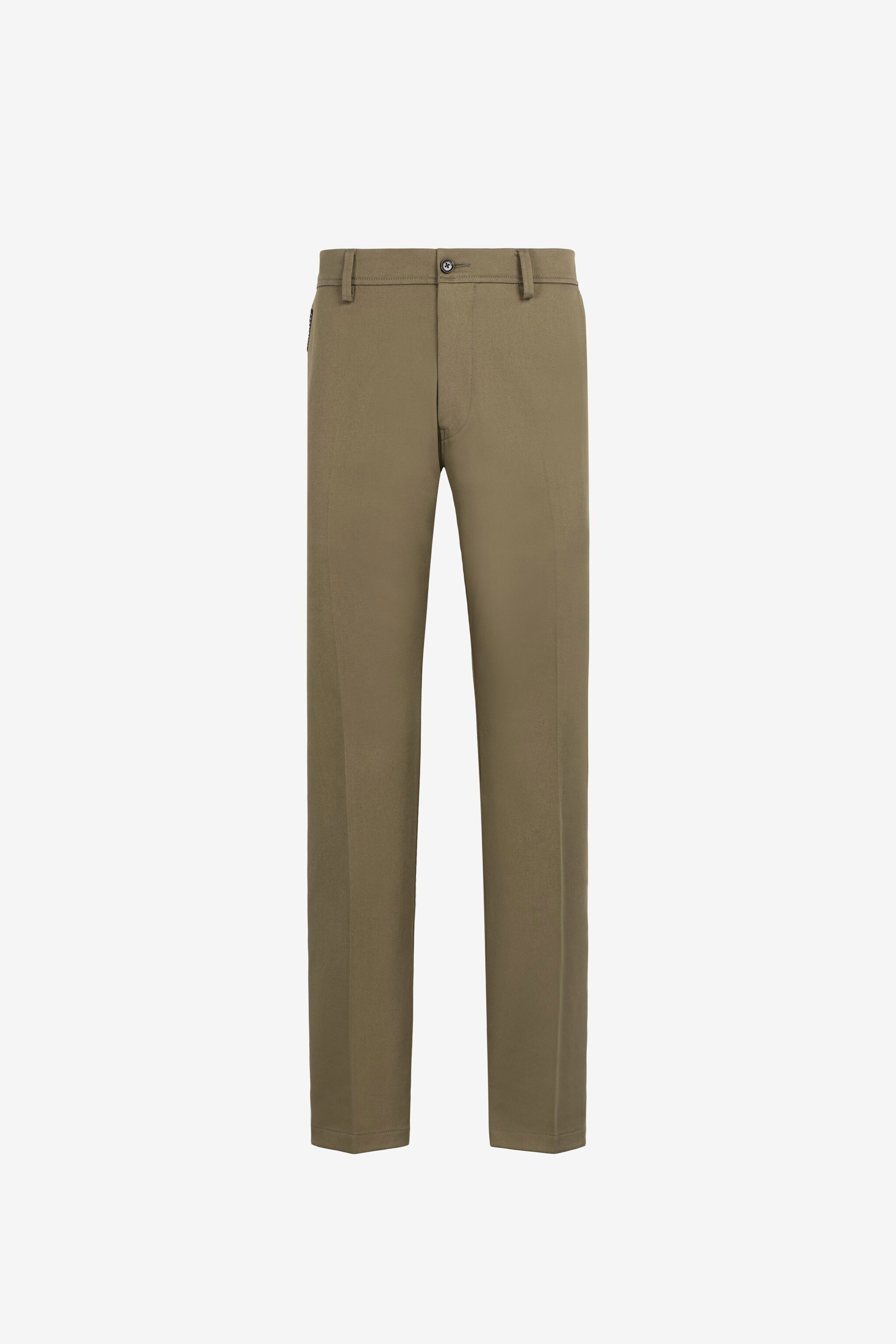 Roberto Cavalli Mirror Snake Slim-fit Trousers In Light Brown