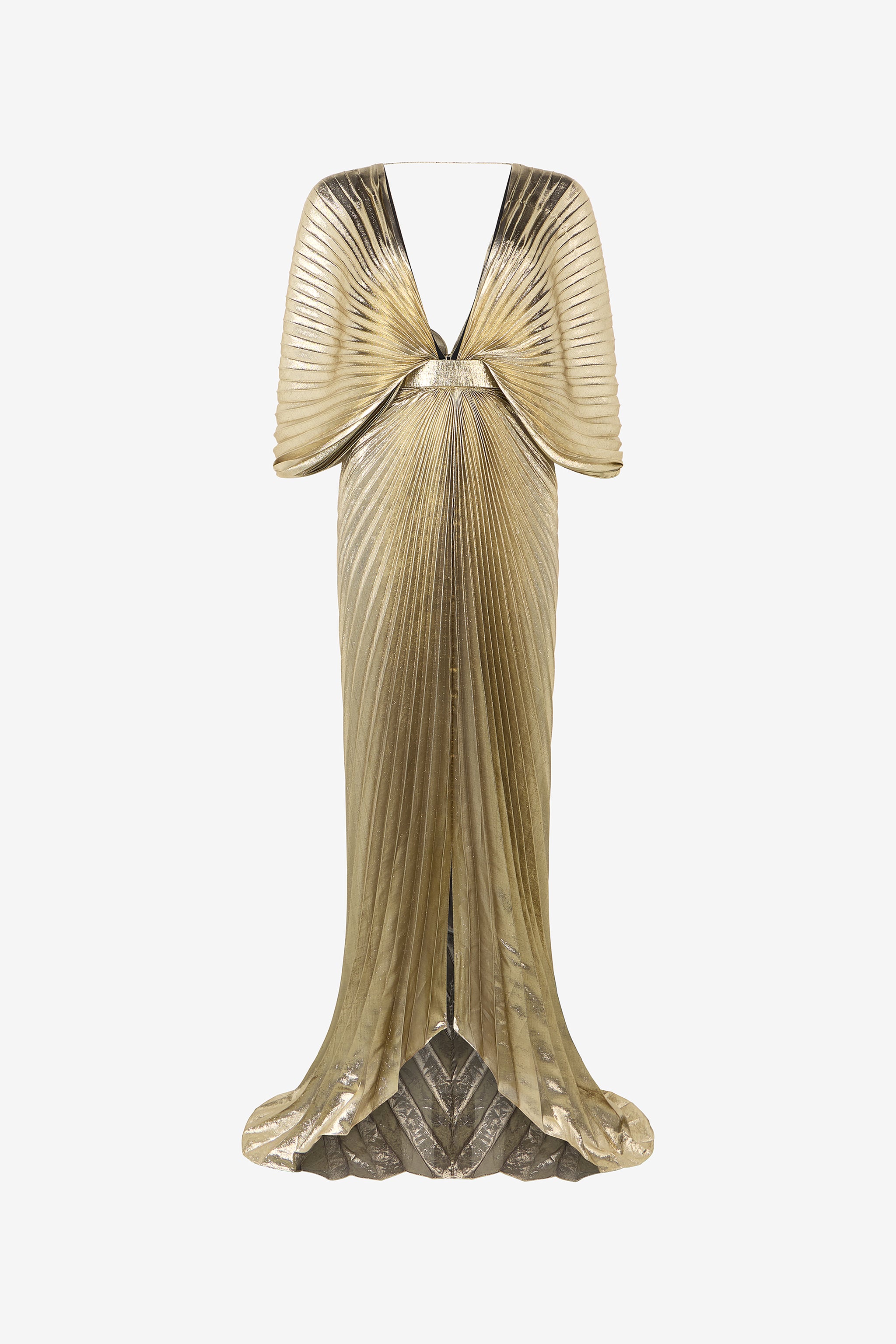 Roberto Cavalli Gold Lamè Maxi Dress
