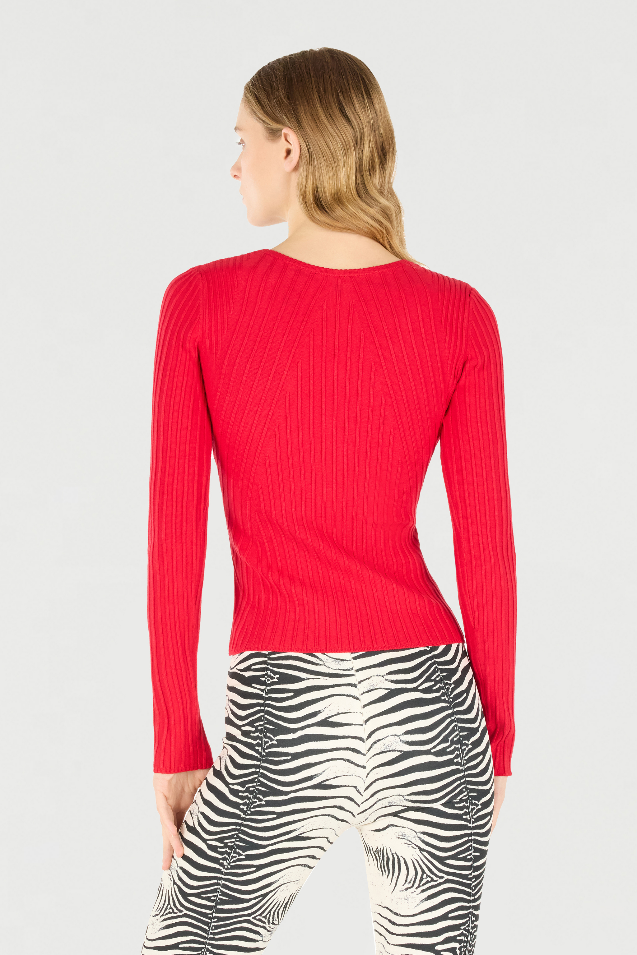 Roberto Cavalli Sweater With Snake Head Charms In Red