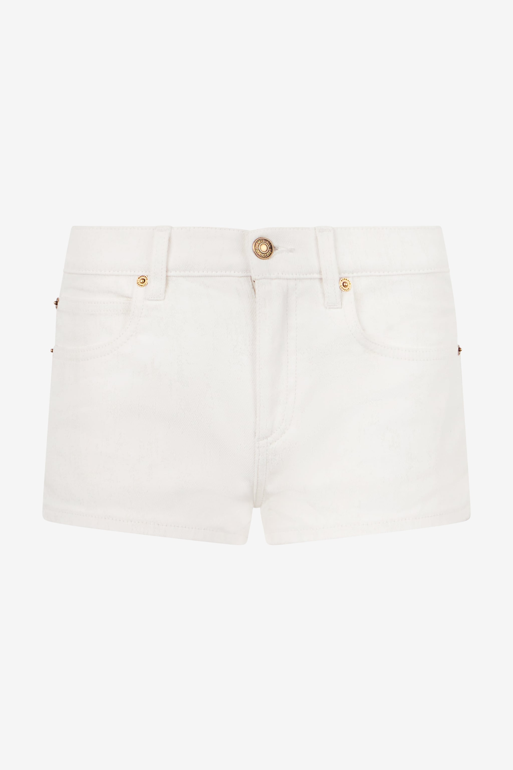Roberto Cavalli Stretch Cotton Denim Shorts