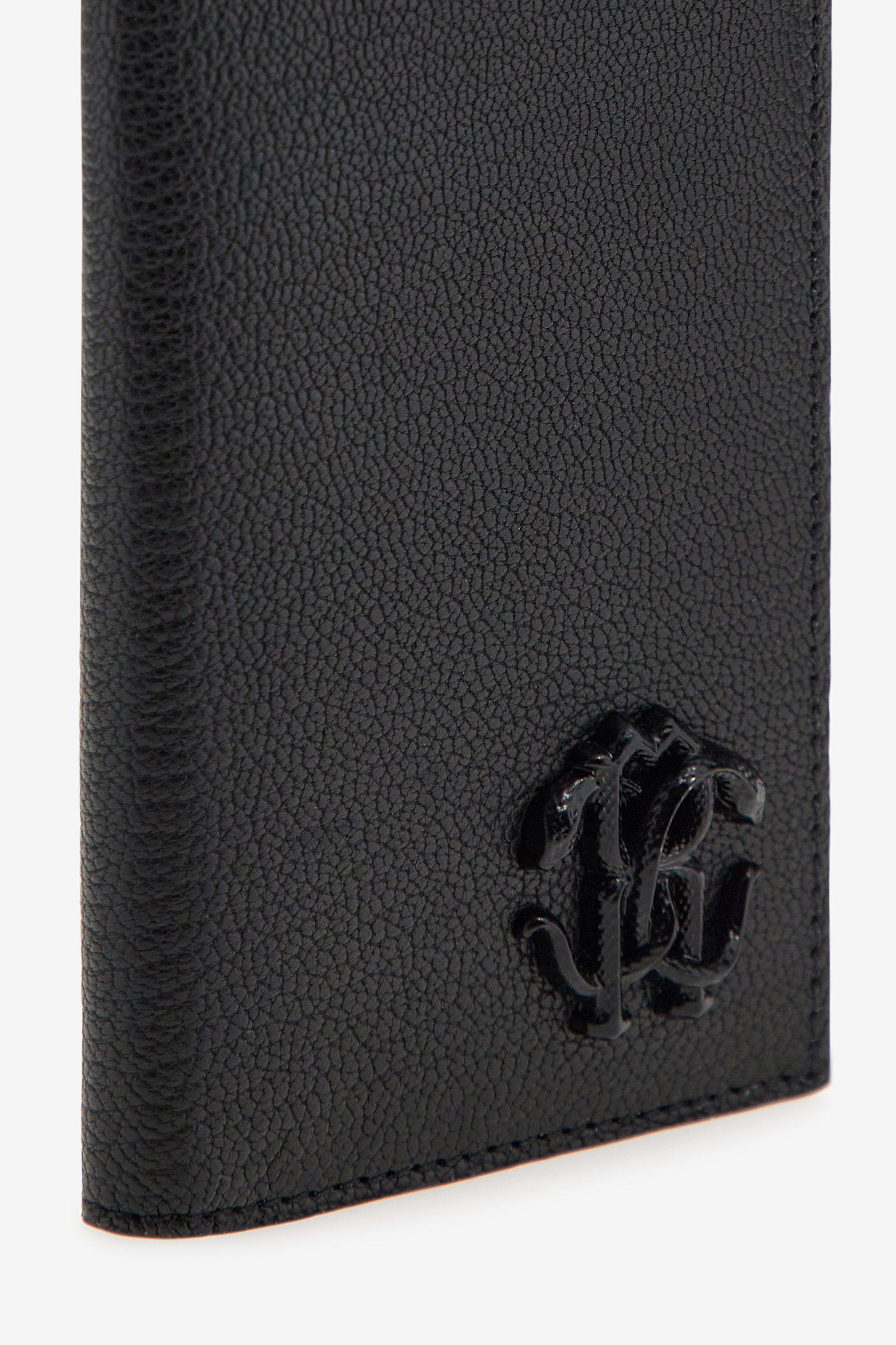 Roberto Cavalli Cardholder With Monogram Rc In Black