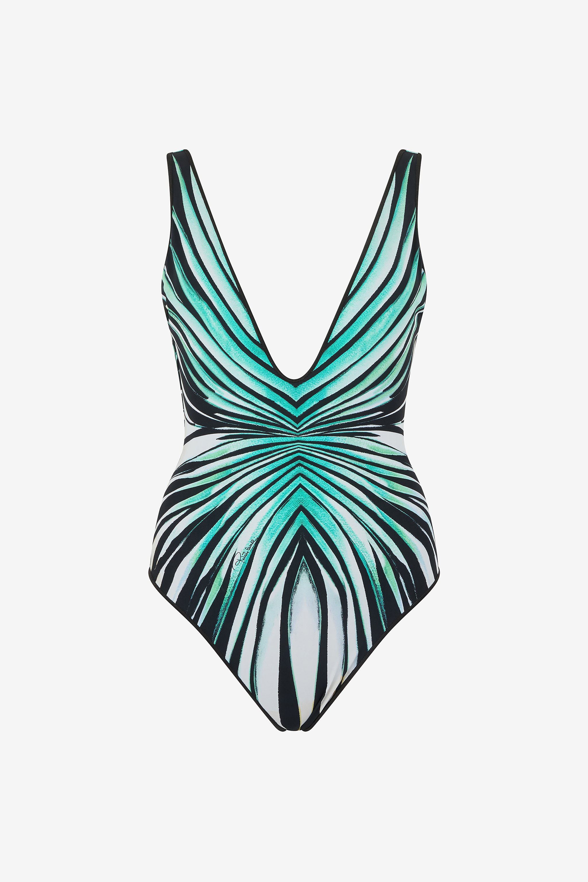 Roberto Cavalli Ray Of Sea Print One-piece Swimsuit