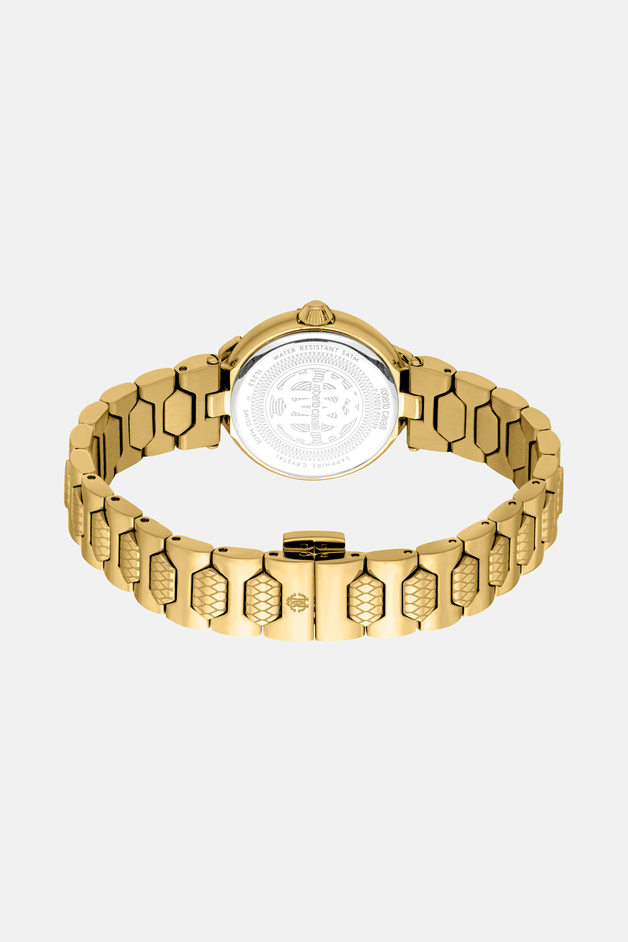 Shop Roberto Cavalli By Frank Muller Snake Core Watch In Gold