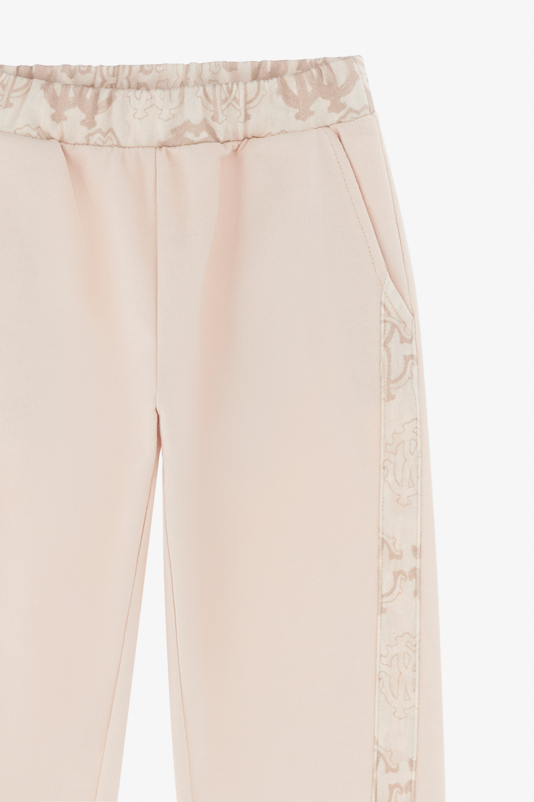 Roberto Cavalli Rc Logo Pants In Light Brown