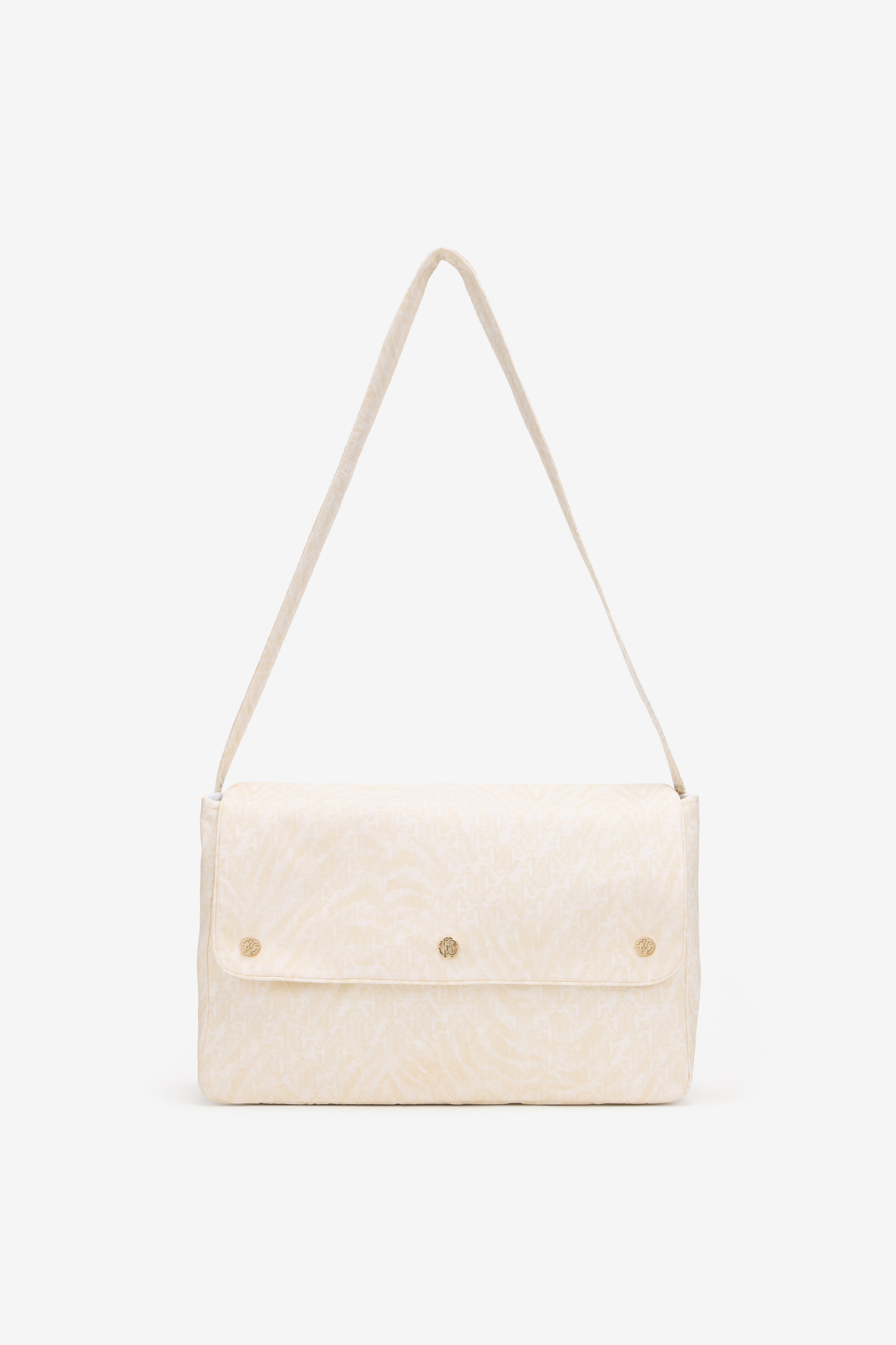 Roberto Cavalli Girls Ivory Monogram Mommy Bag - Handbags