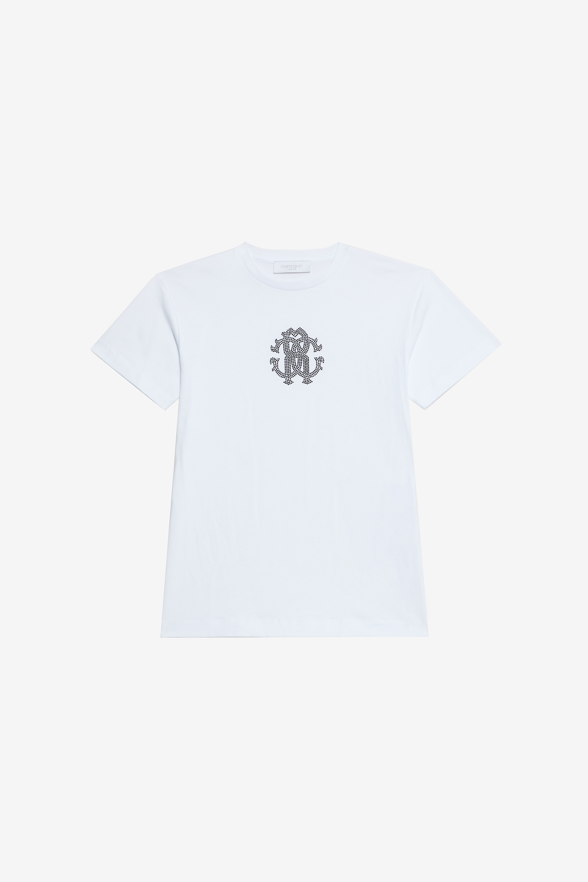Roberto Cavalli Girls White Embroidered Cotton T-Shirt - Ready To Wear Optical