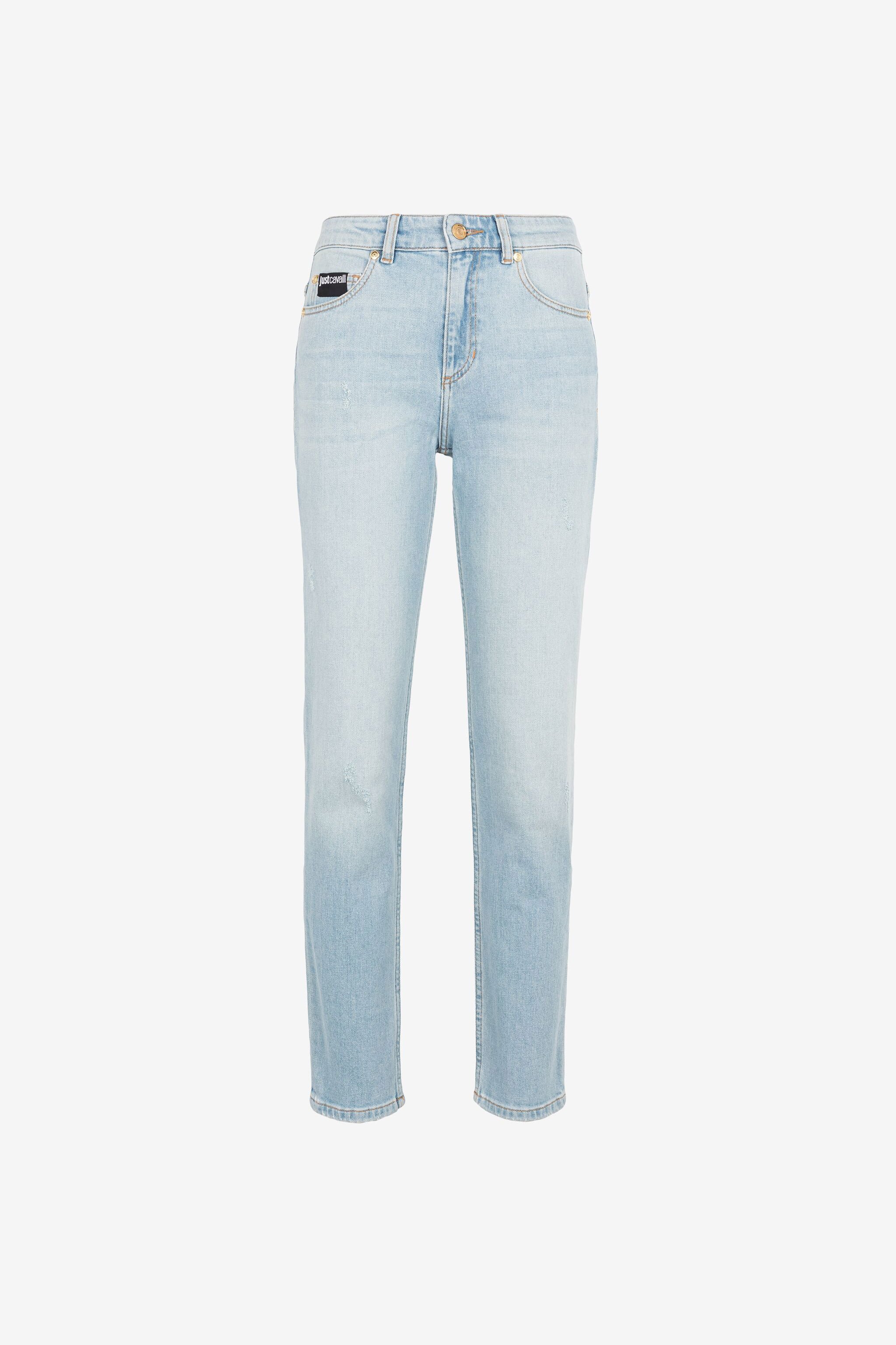 Roberto Cavalli Women's Sky Blue Just Cavalli Straight-Leg Jeans - Ready To Wear