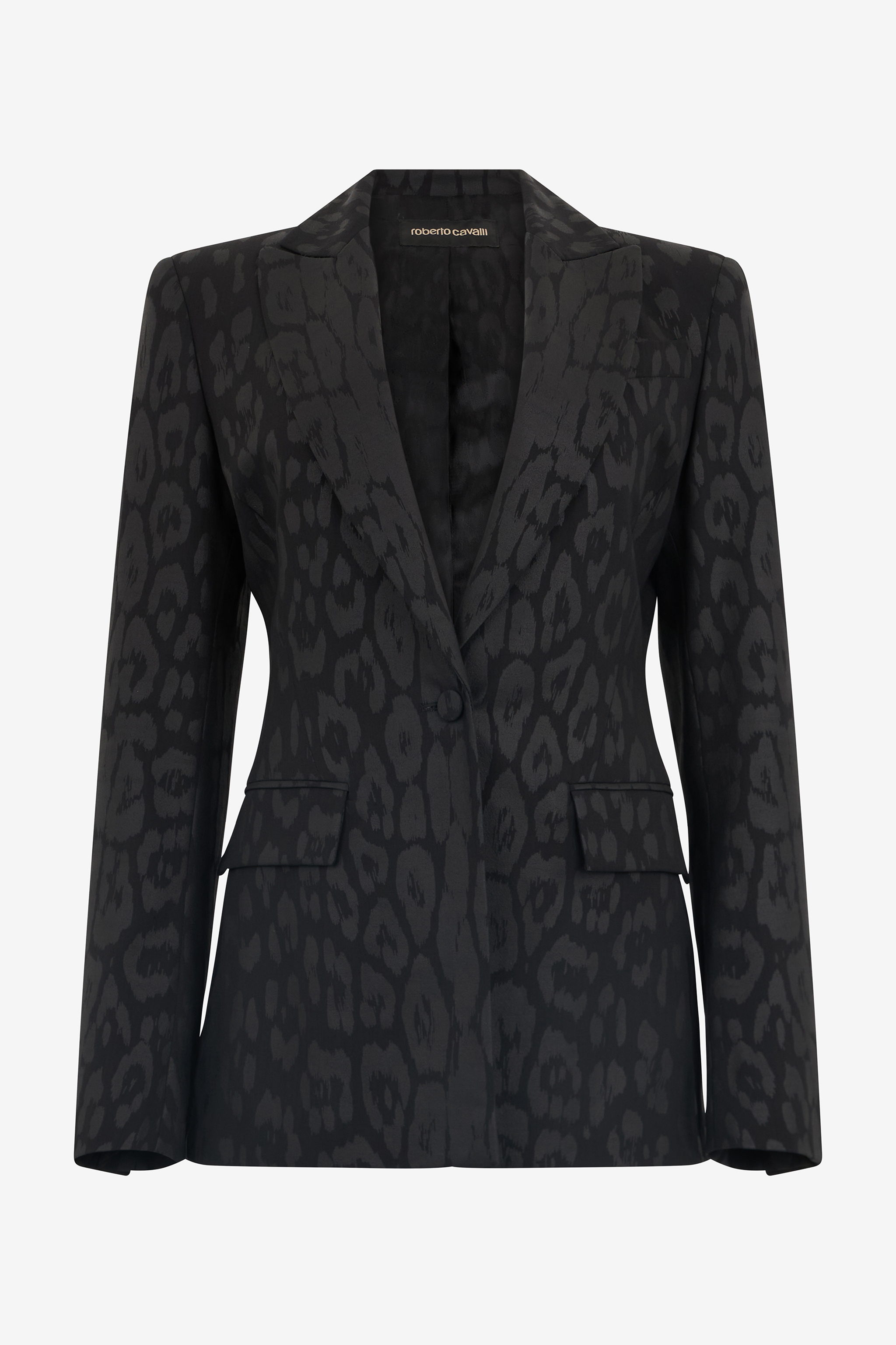 Roberto Cavalli Women's Black Plain Jacket
