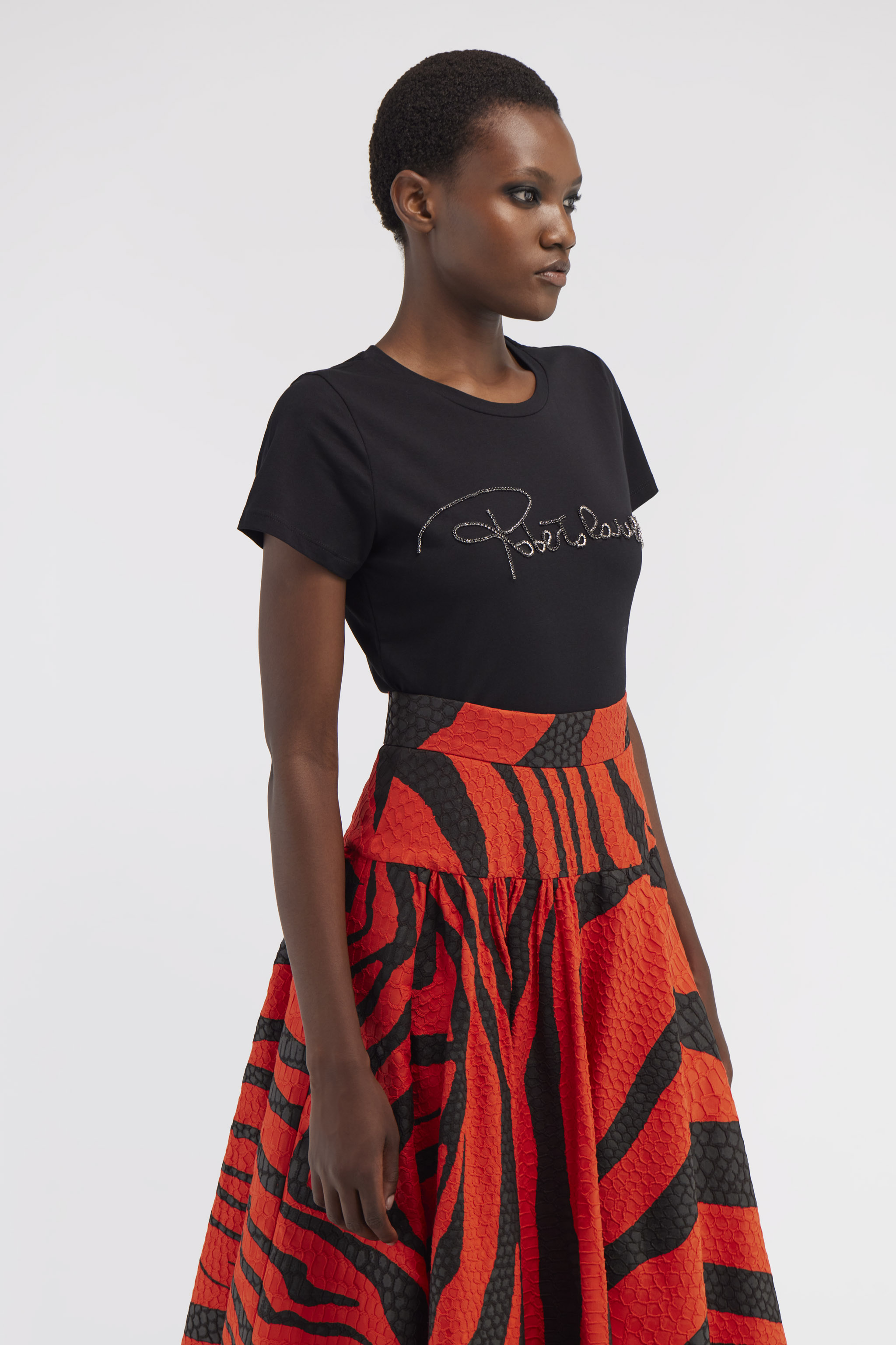 ROBERTO CAVALLI T-SHIRT WITH LOGO