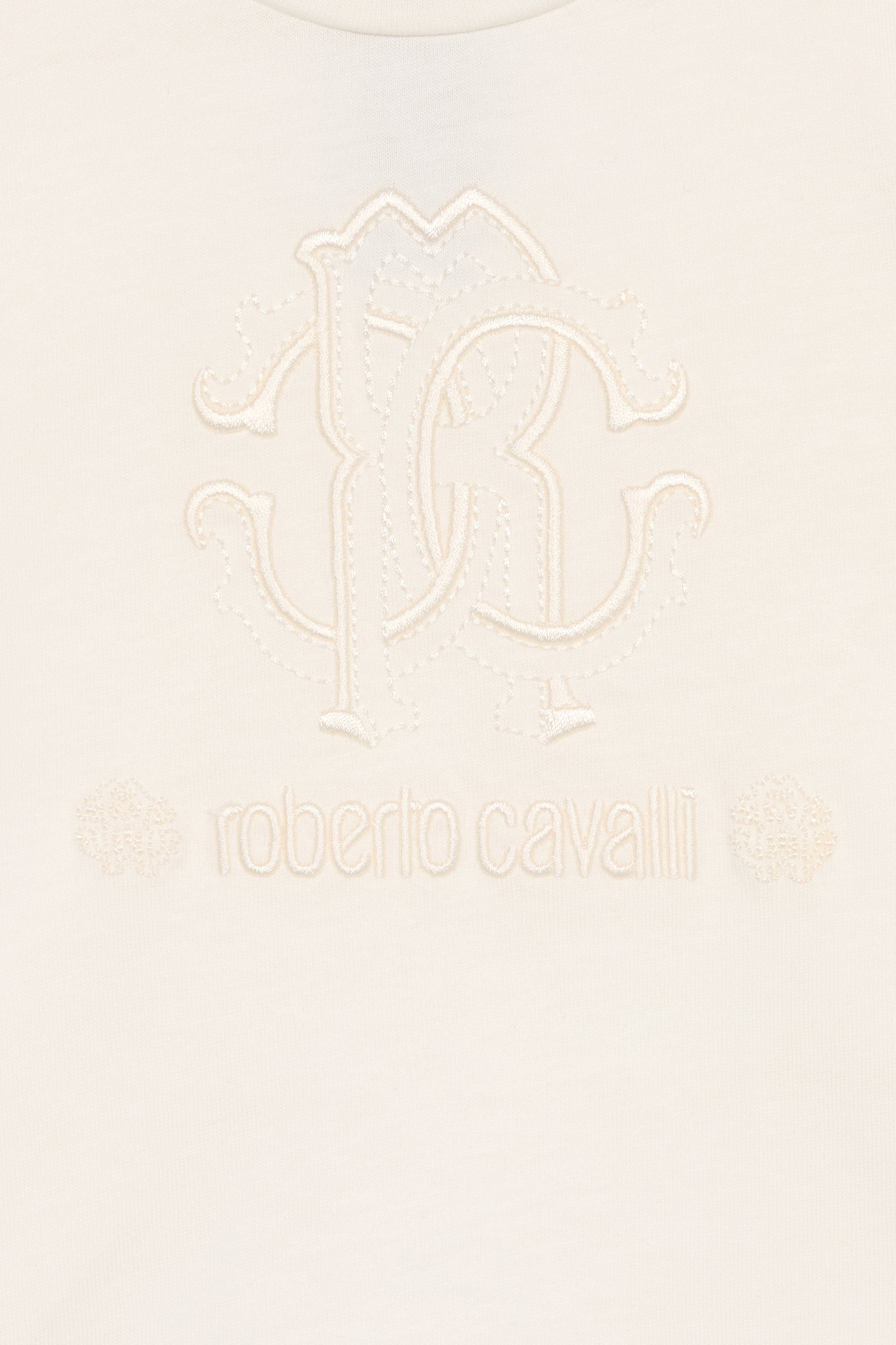 T-Shirt With Matching Logo Embroidery