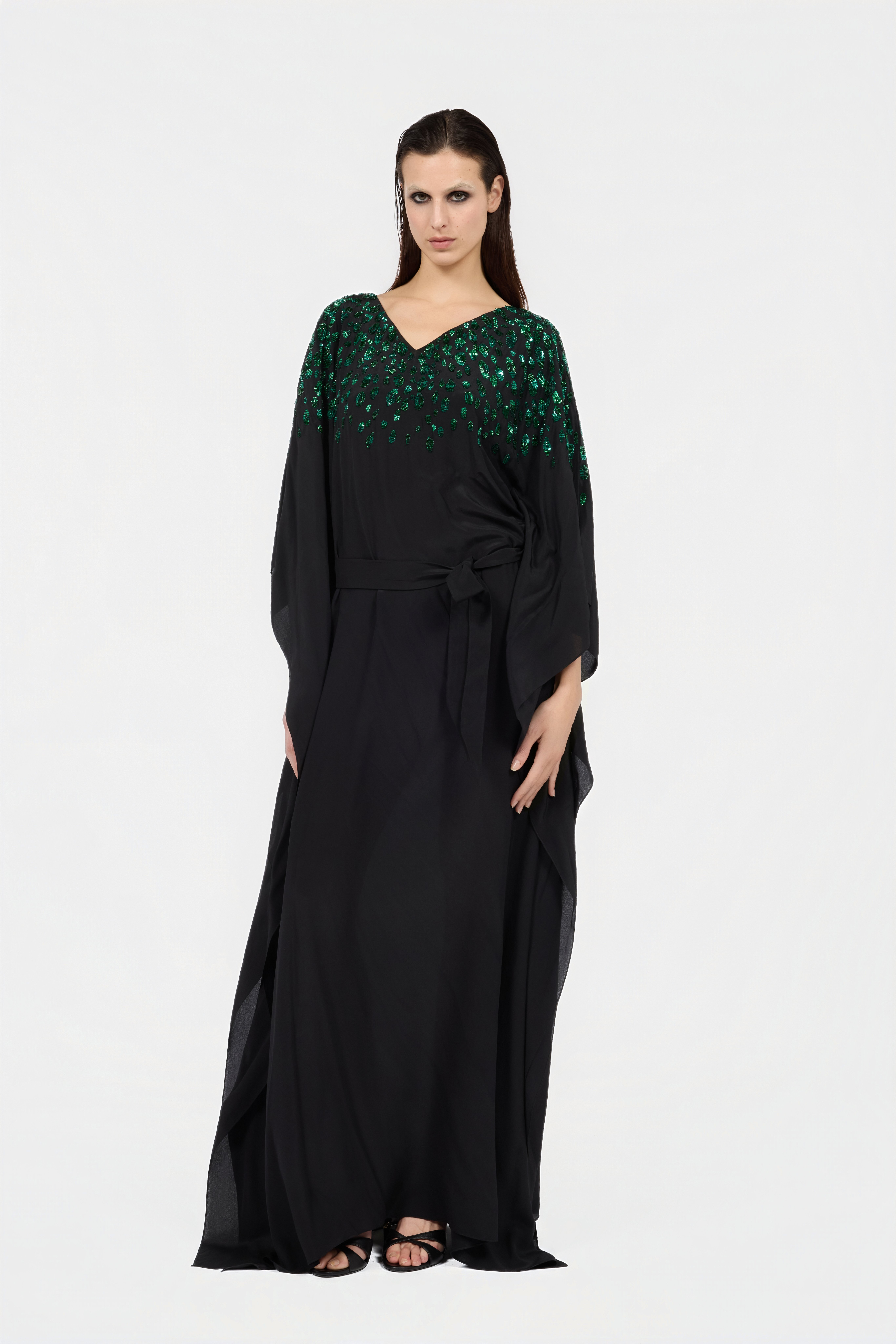 Roberto Cavalli Silk Maxi Dress with Embellished Detail | Thumbnail 2 Roberto Cavalli Silk Maxi Dress with Embellished Detail | Thumbnail 2