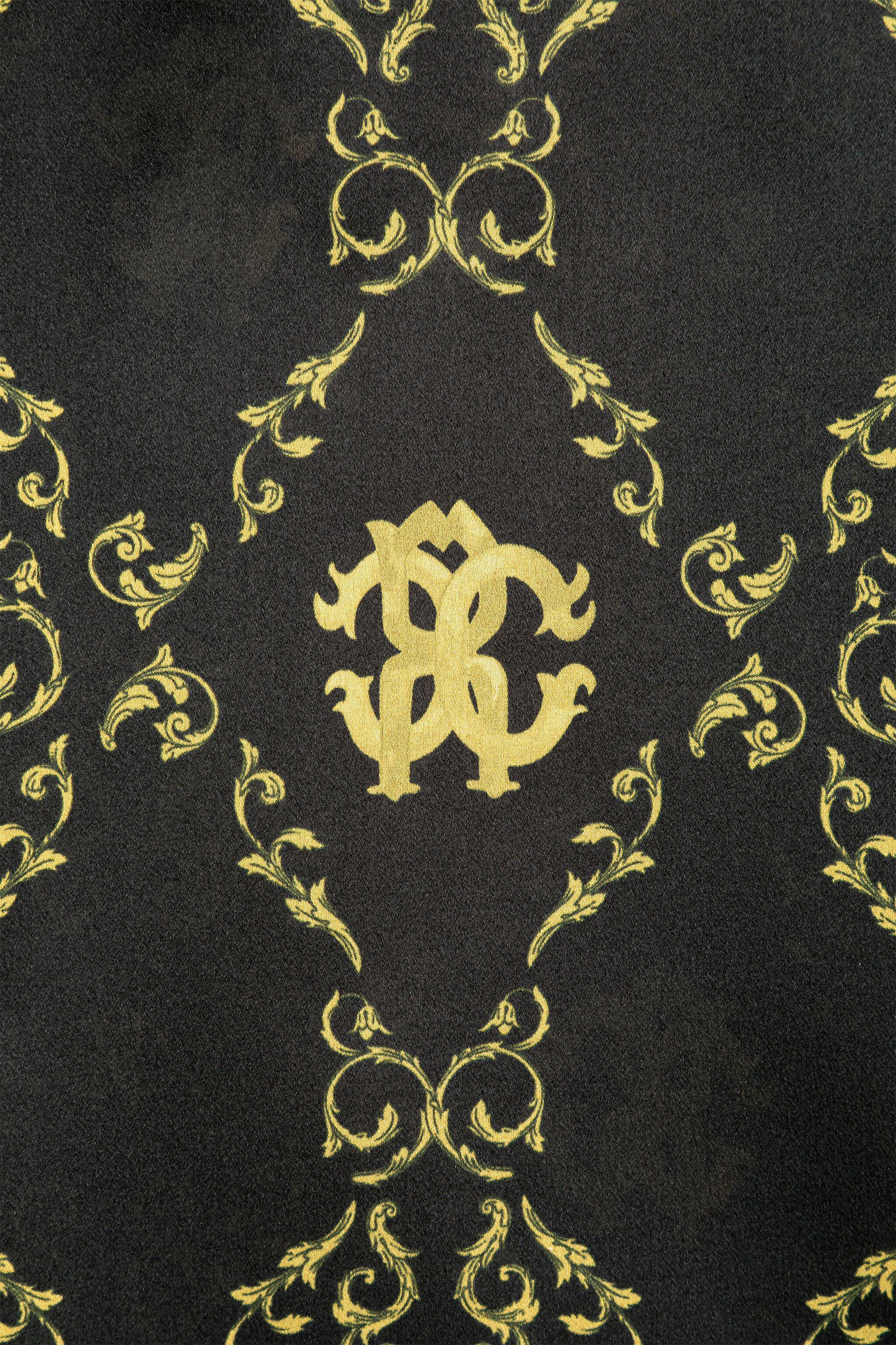 Filigree-Print Silk Top