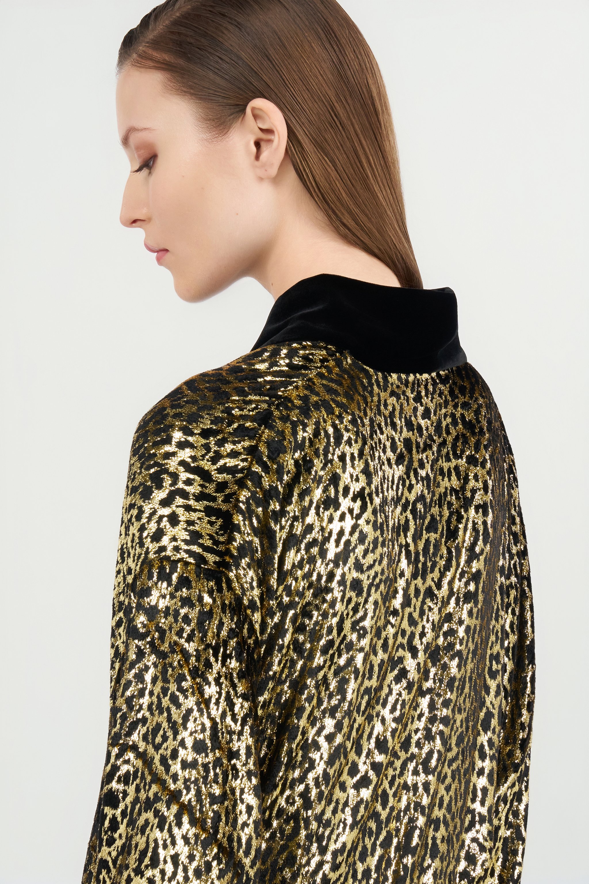 Roberto Cavalli Fil Coupé Leopard Print Coat In Multi