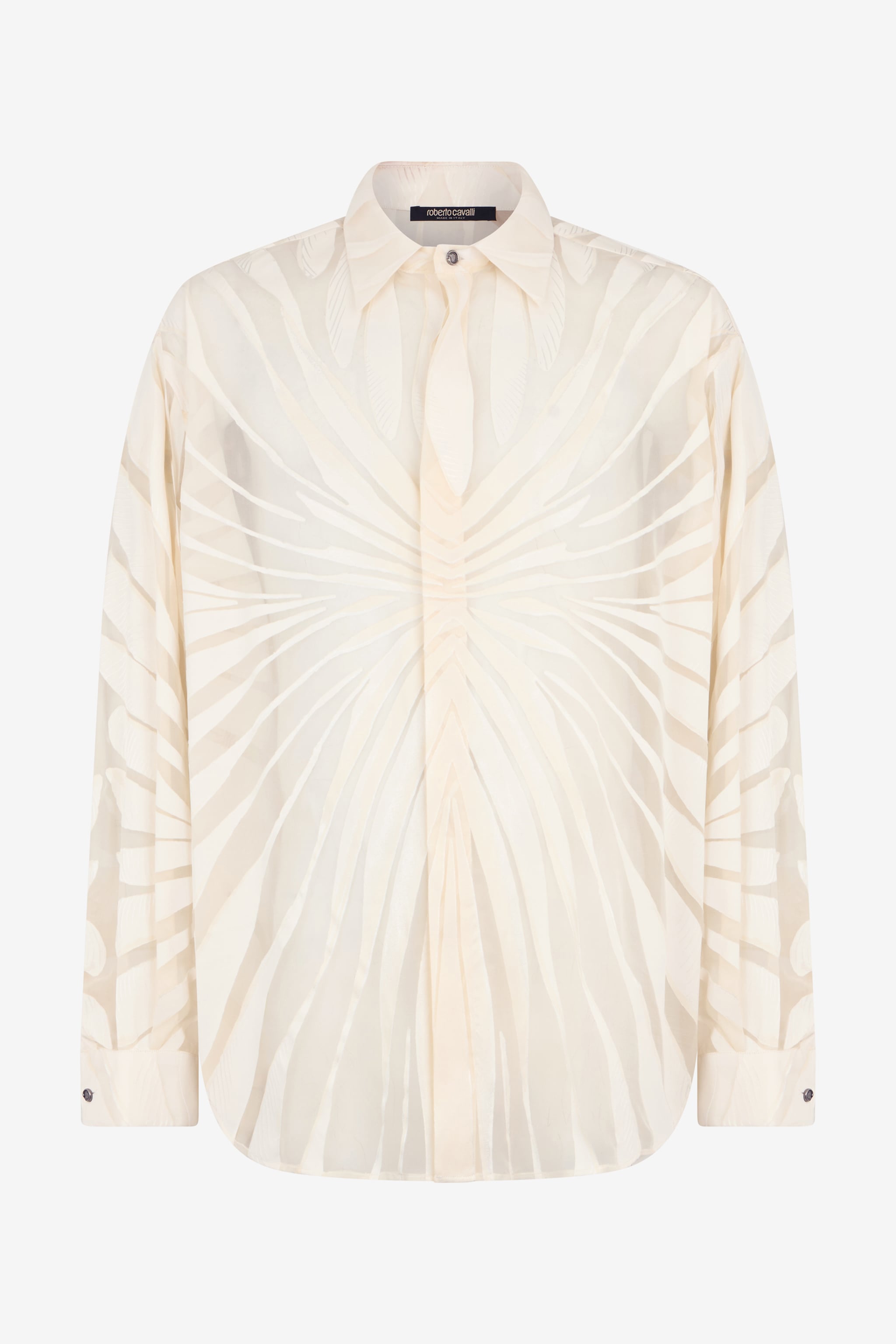 Roberto Cavalli Shirt With Ray Devoré Print
