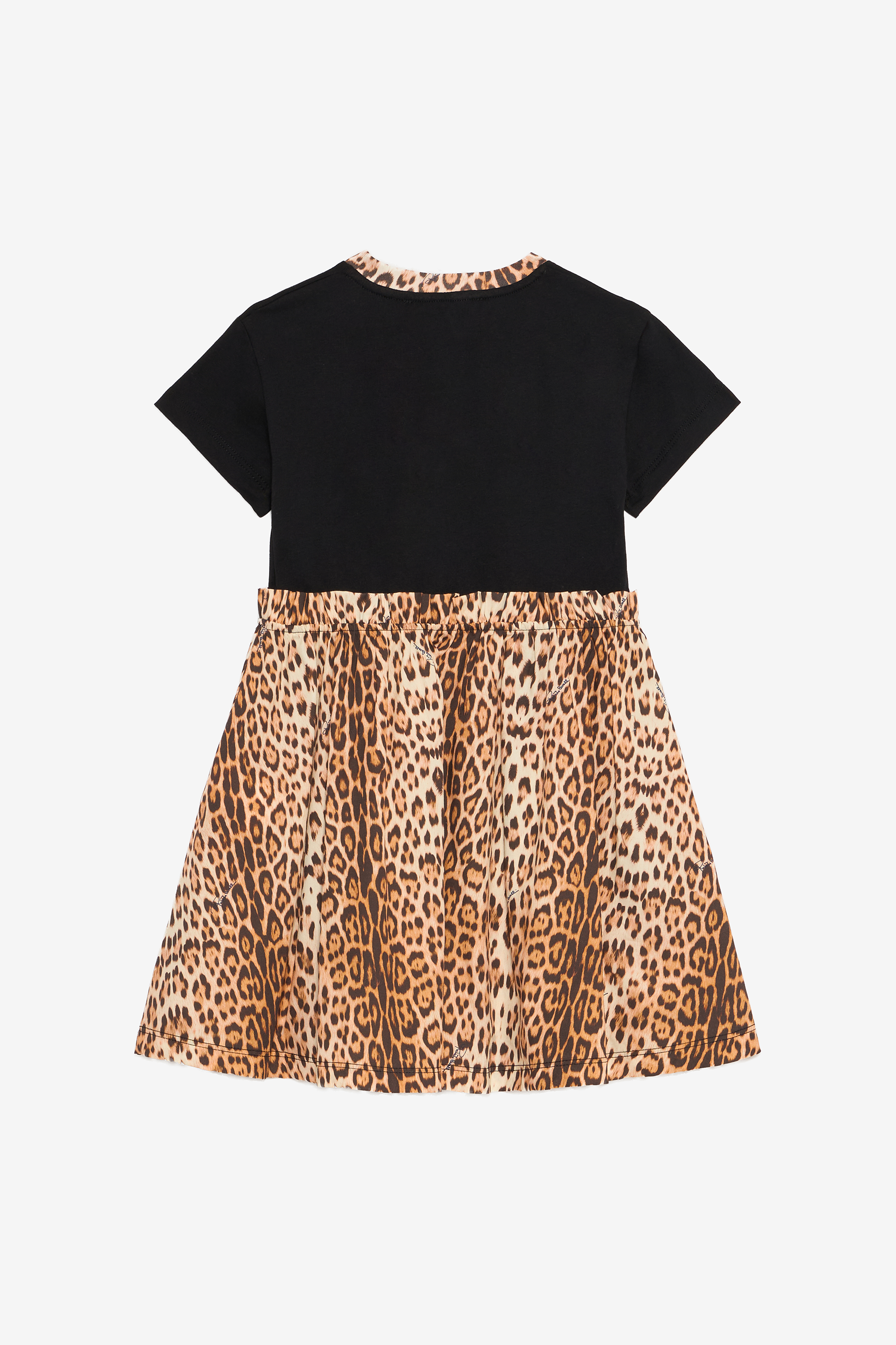 Black Dress with Jaguar Skin and Butterfly Inserts