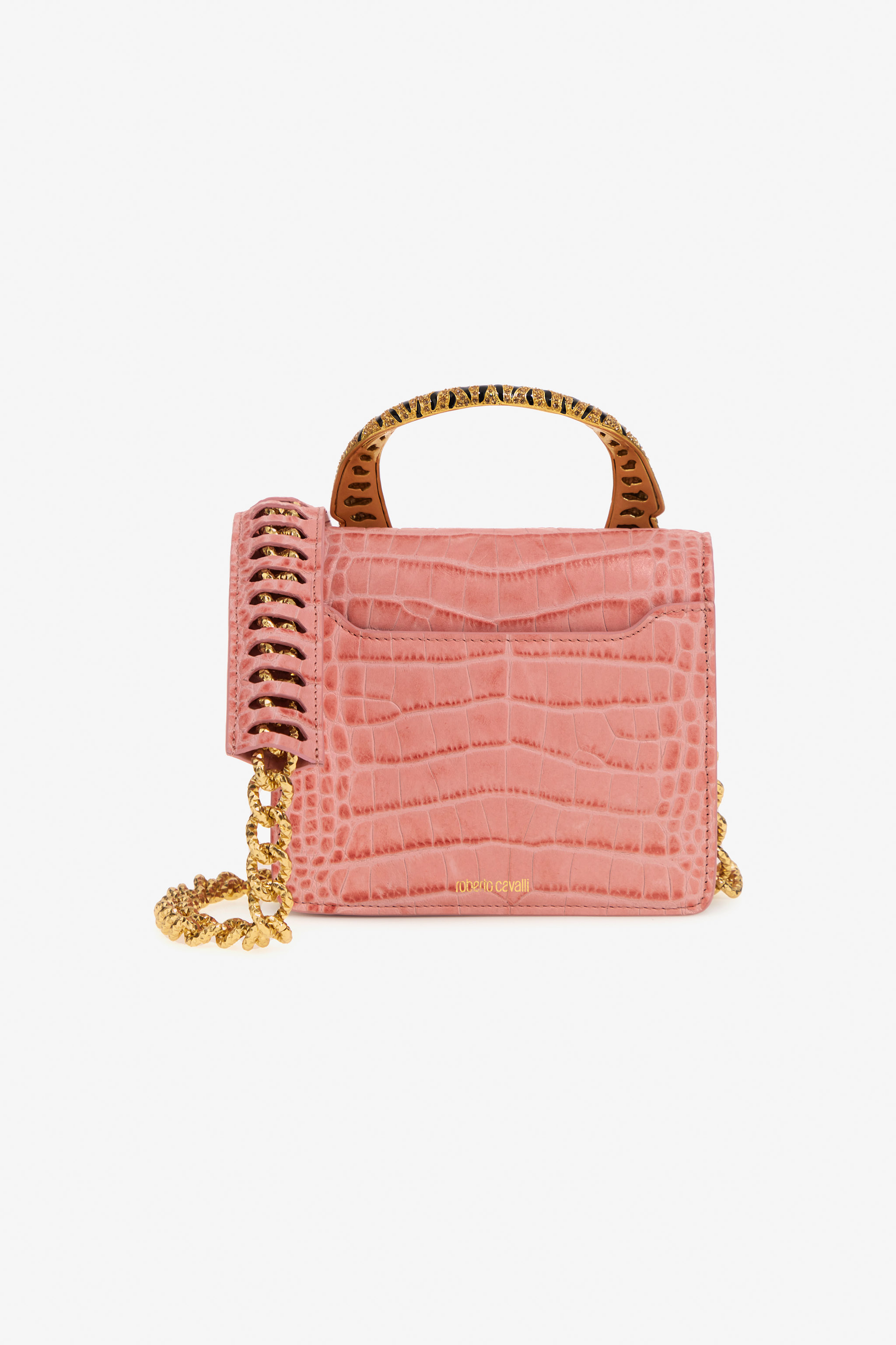 Roberto Cavalli Medium Roar Bag In Fuchsia