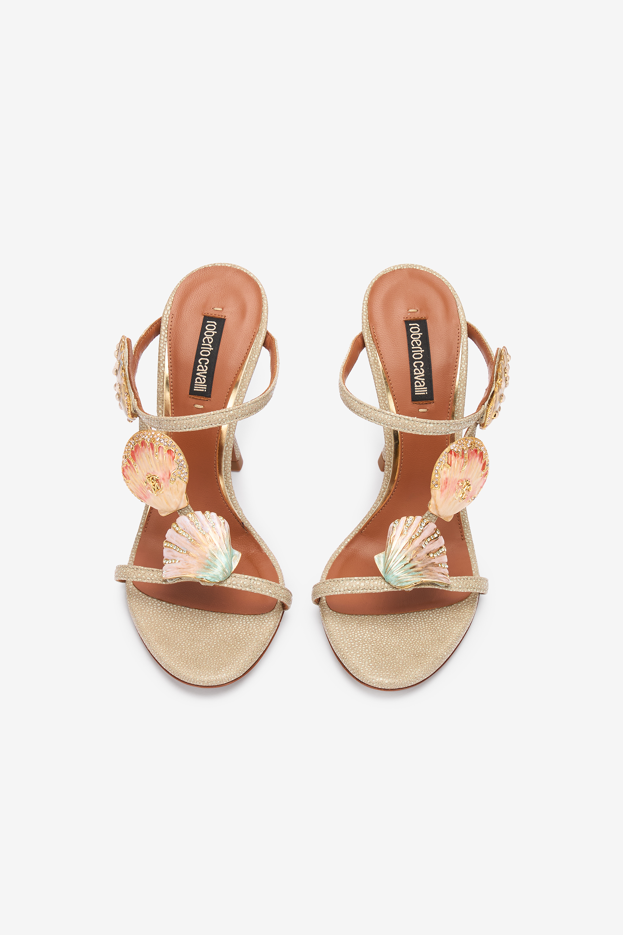 ROBERTO CAVALLI SANDALEN MIT MUSCHELN 