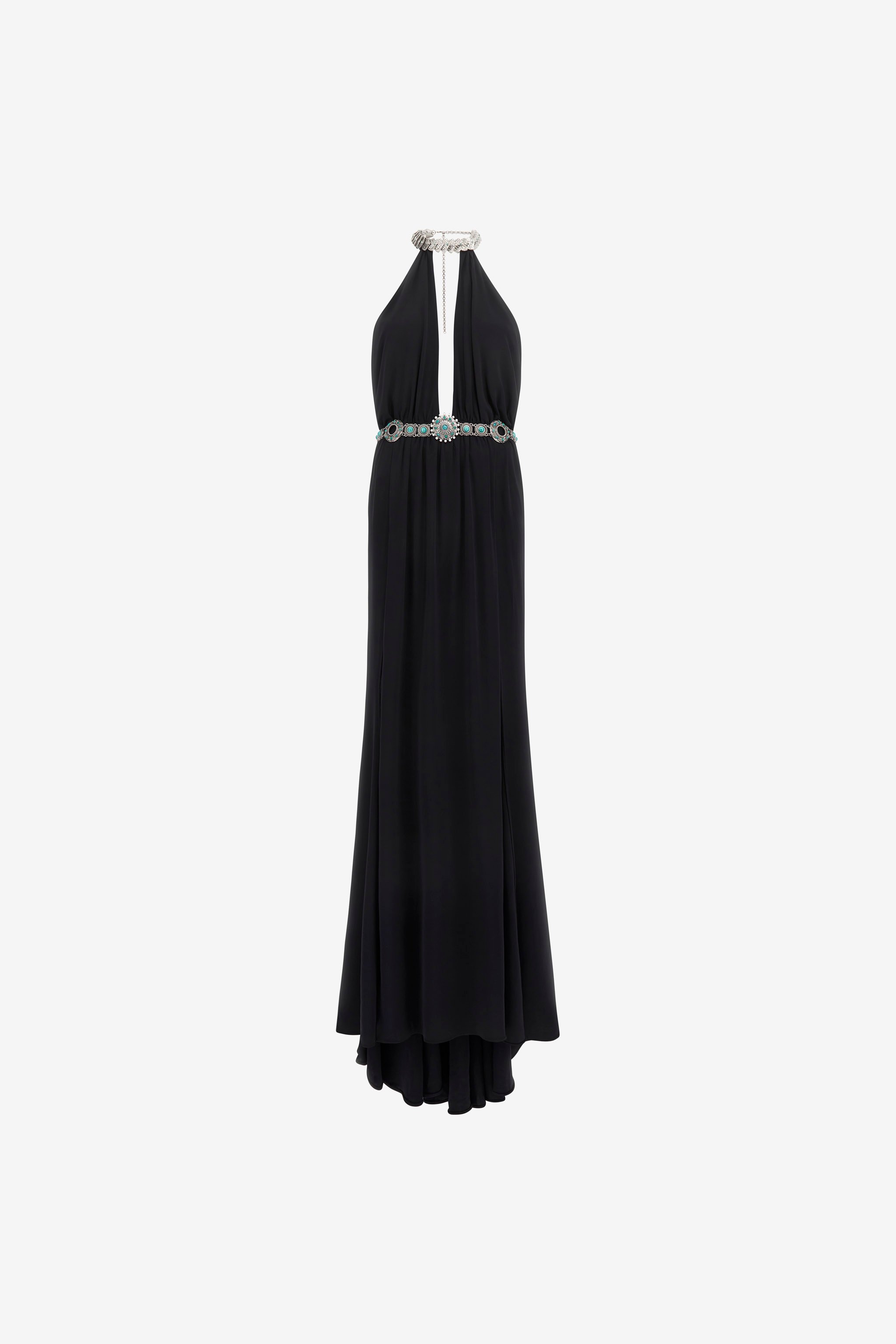 Long Black Dress in Black for Women | Roberto Cavalli®