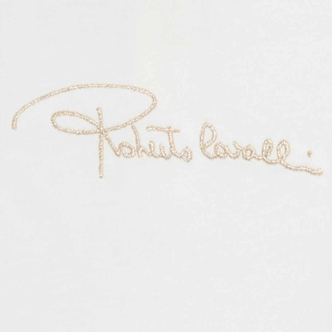 Milk White T-Shirt with Jaguar Skin Sleeves