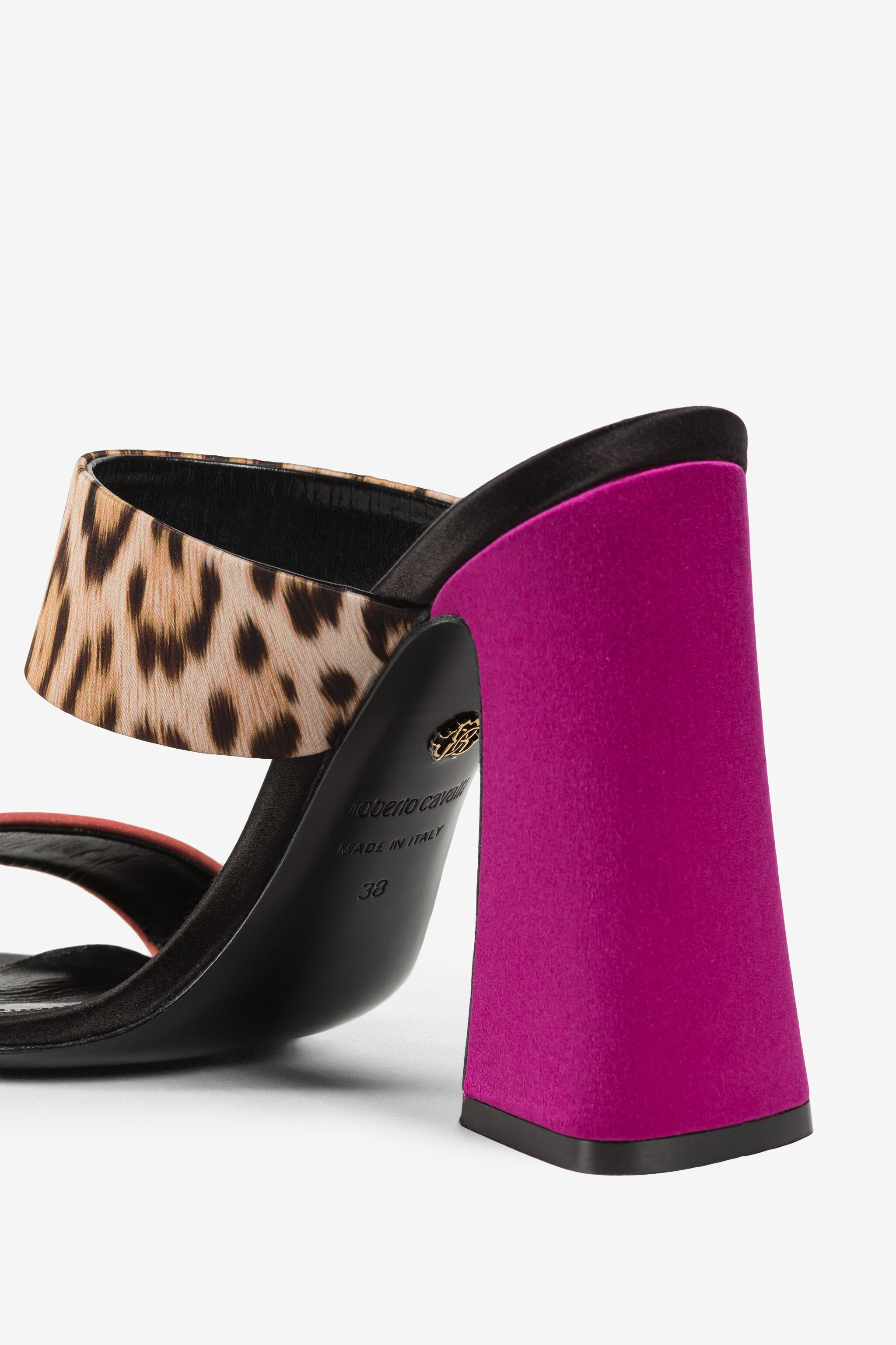 ROBERTO CAVALLI SANDALEN MIT JAGUAR-PRINT