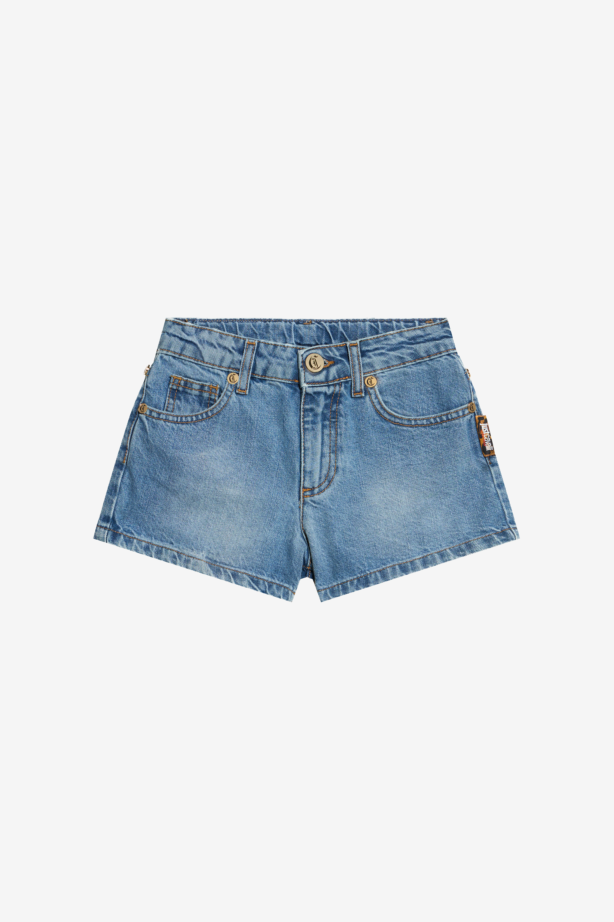 Roberto Cavalli Girls Light/Blue Denim Shorts - Ready To Wear Medium