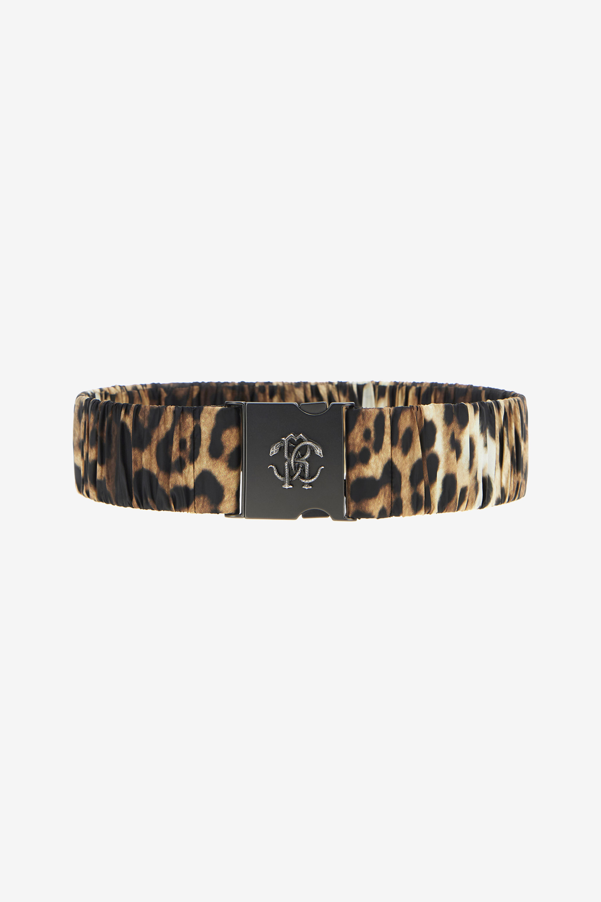 Roberto Cavalli Women's Light/Brown Belt With Leopard Print - Accessories