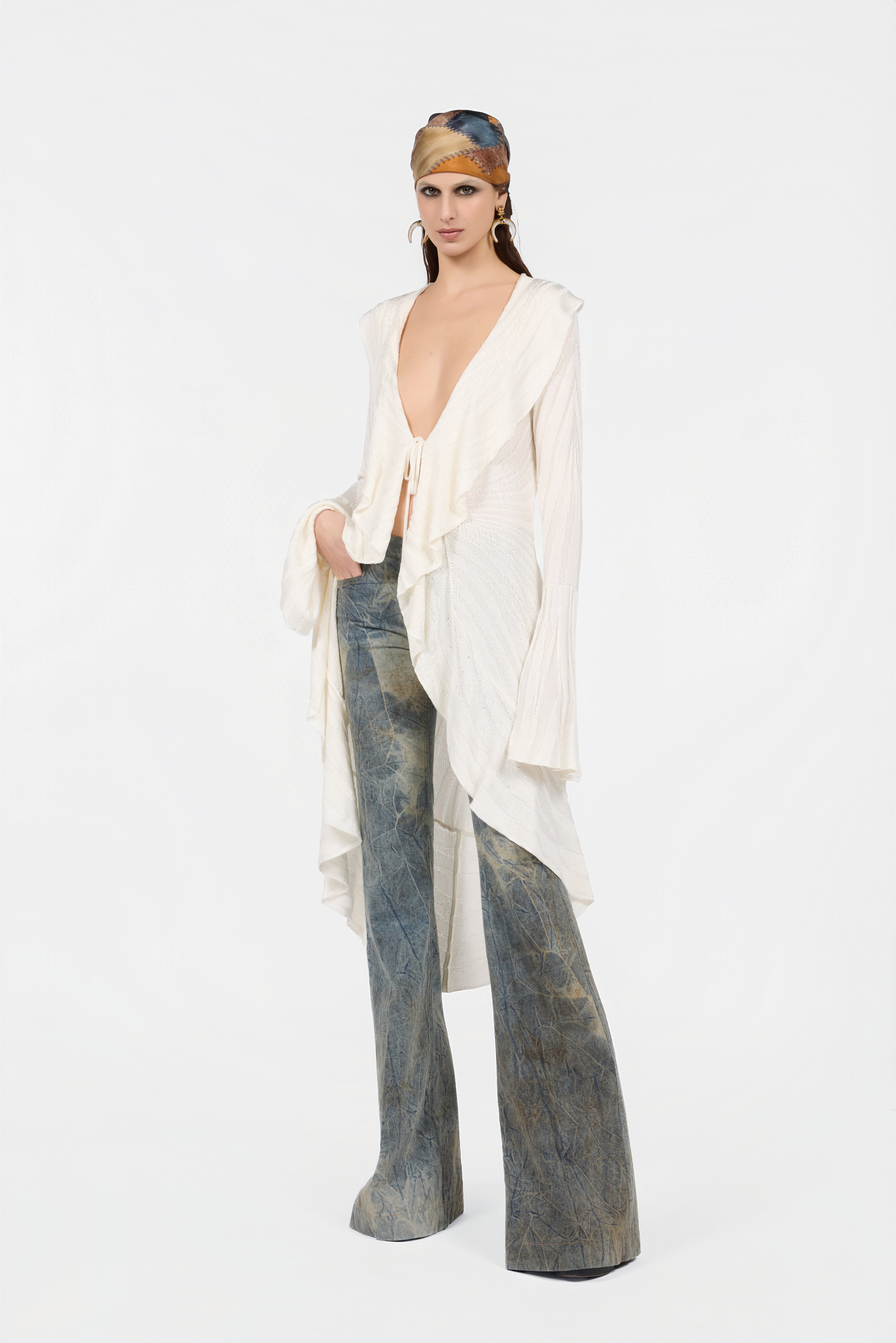 Roberto Cavalli Off-White Cardigan | Thumbnail 6