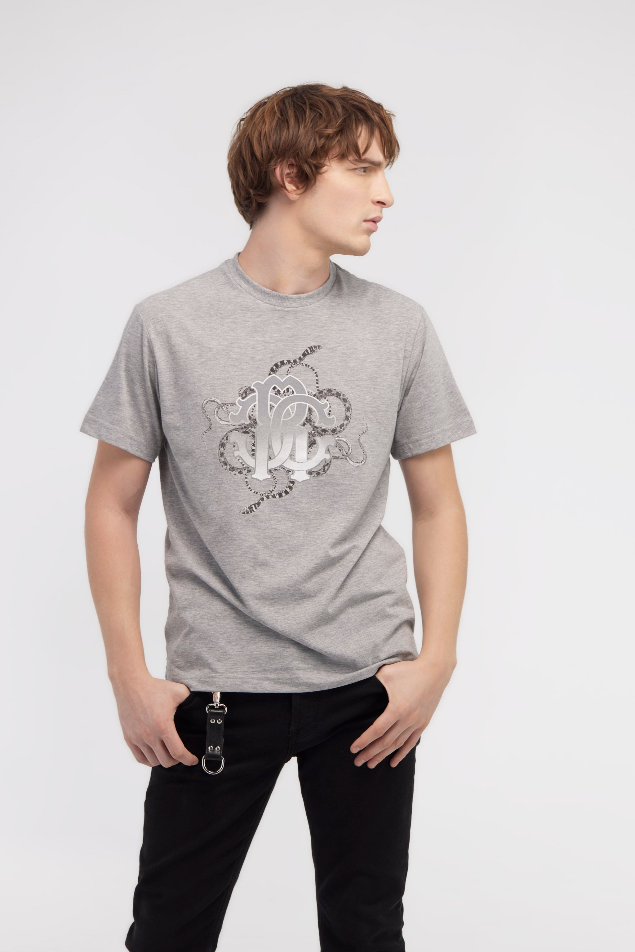 T-shirt with Snake print