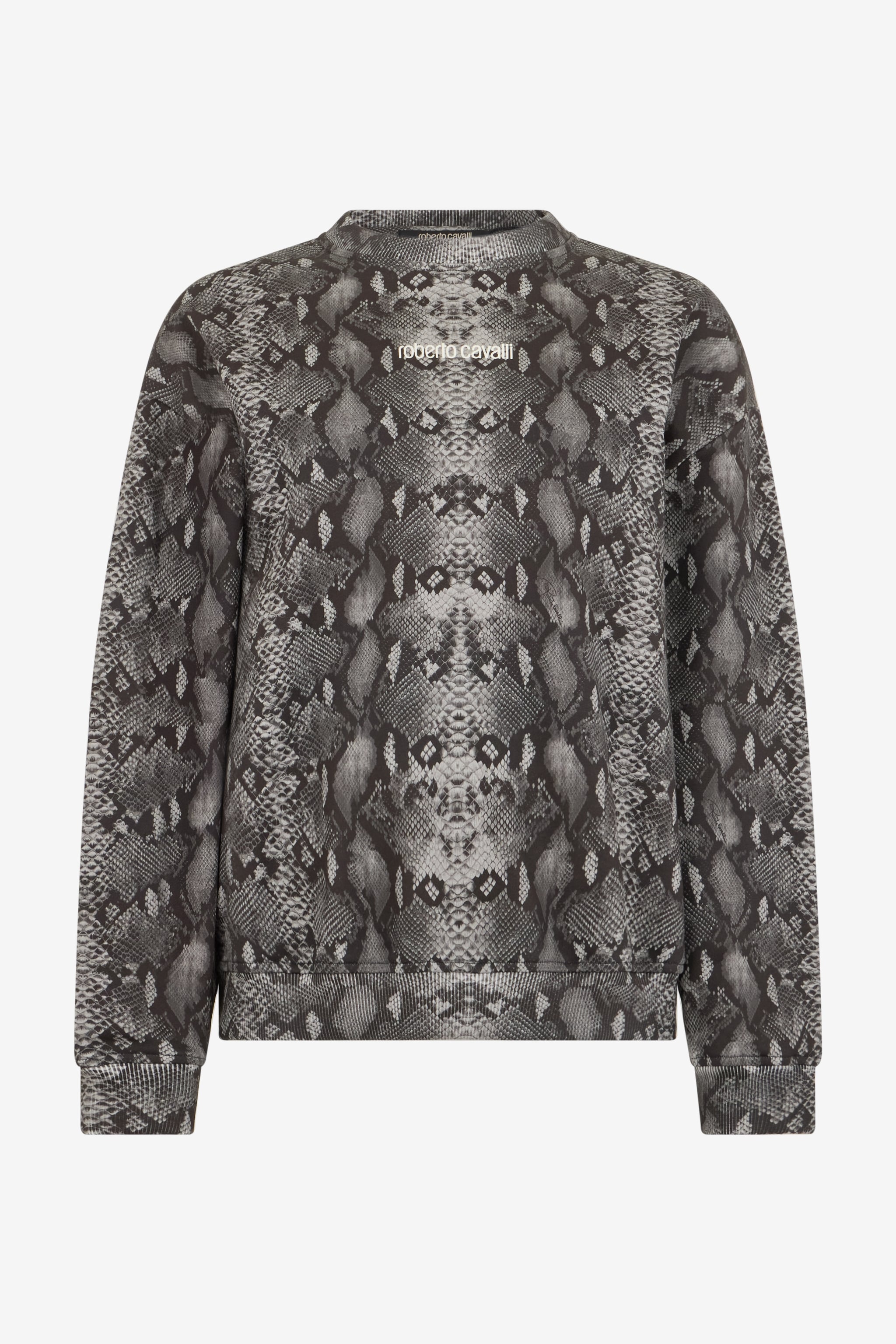 Roberto Cavalli Python Print Sweatshirt In Multi