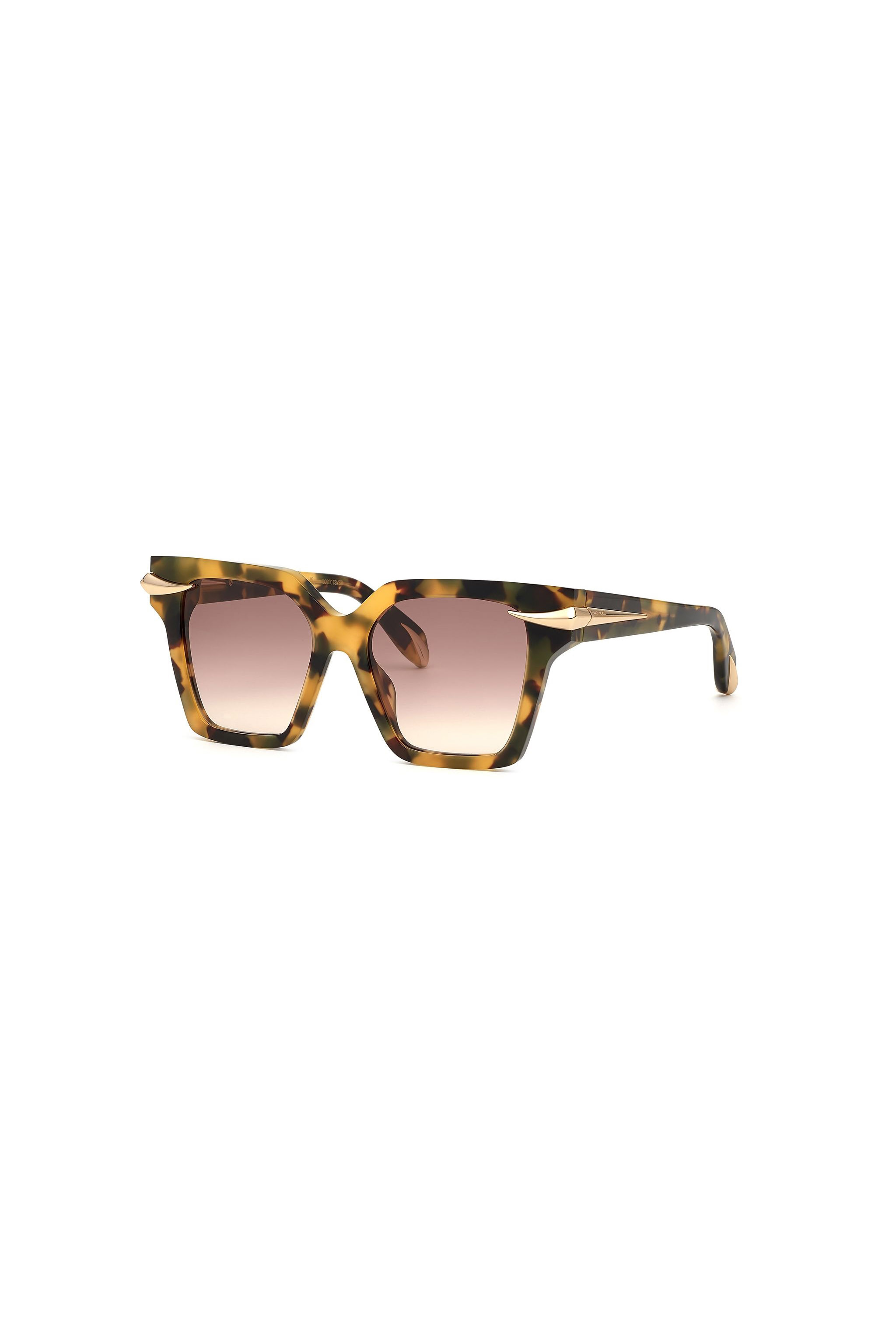 Roberto Cavalli Women's Sunglasses Fang Collection - Sunglasses Shiny Vintage Havana