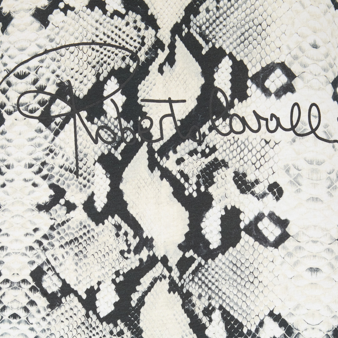 ROBERTO CAVALLI RACERBACK TANK TOP WITH PYTHON-EFFECT PRINT