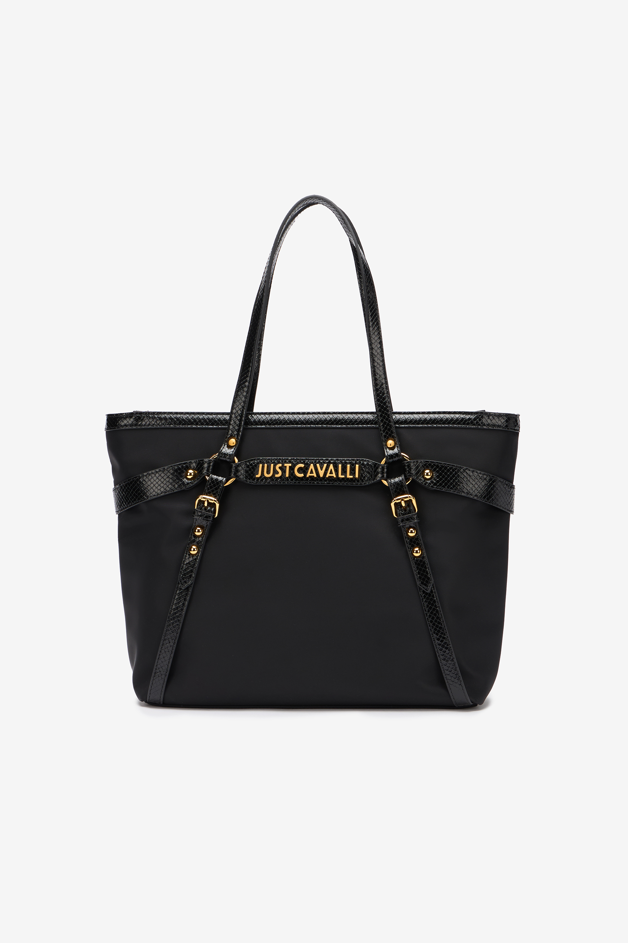 ROBERTO CAVALLI SHOPPER MIT RIEMCHEN