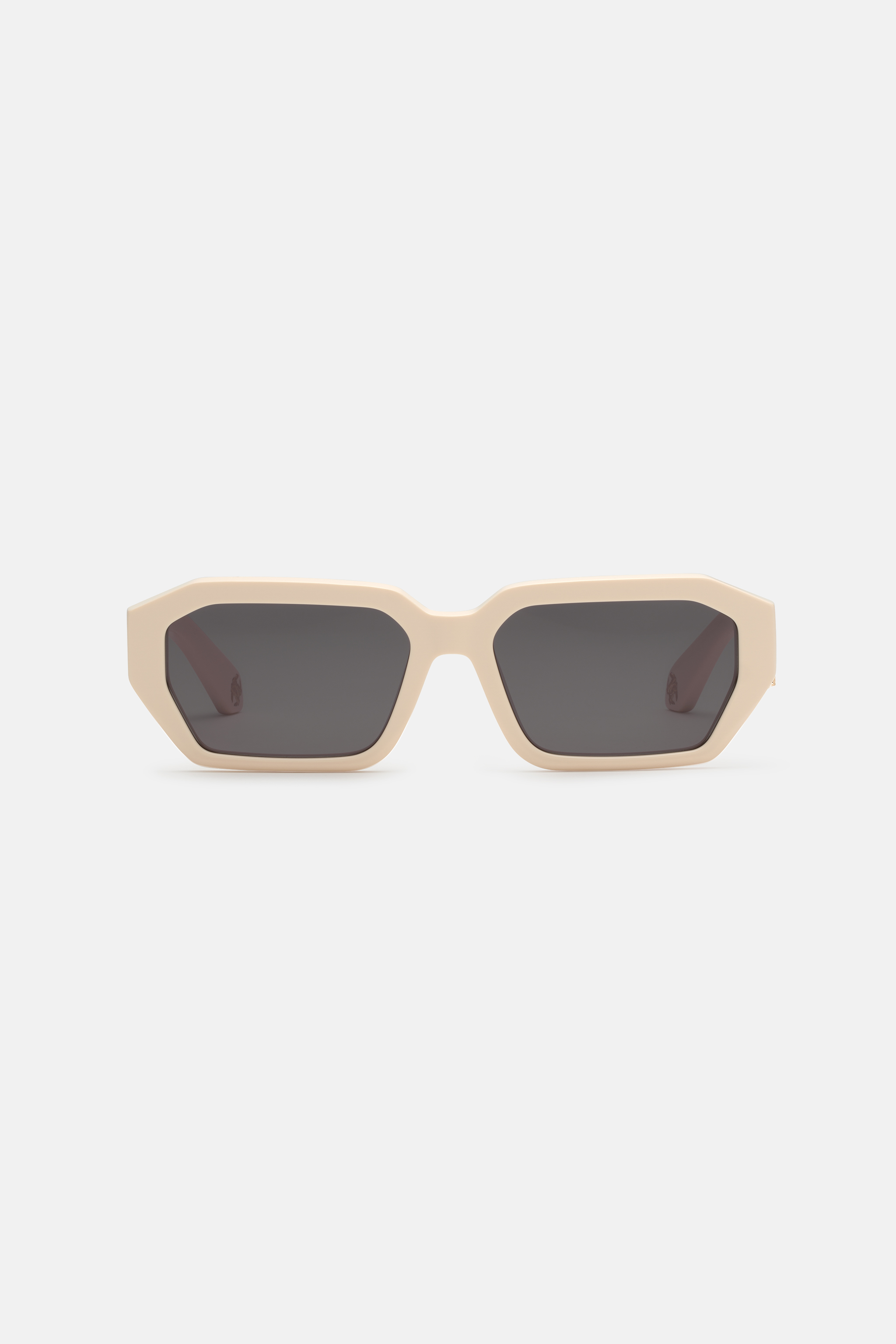 Roberto Cavalli Women's Light/Brown Sunglasses With Wide Rectangular Front And Fangs - Sunglasses