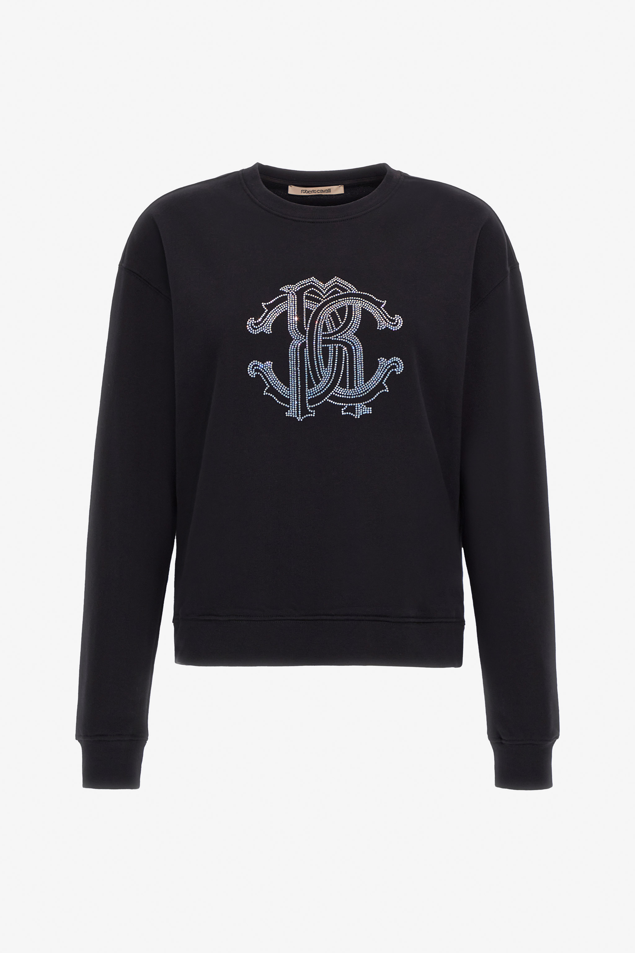 ROBERTO CAVALLI SWEATSHIRT WITH MONOGRAM RC