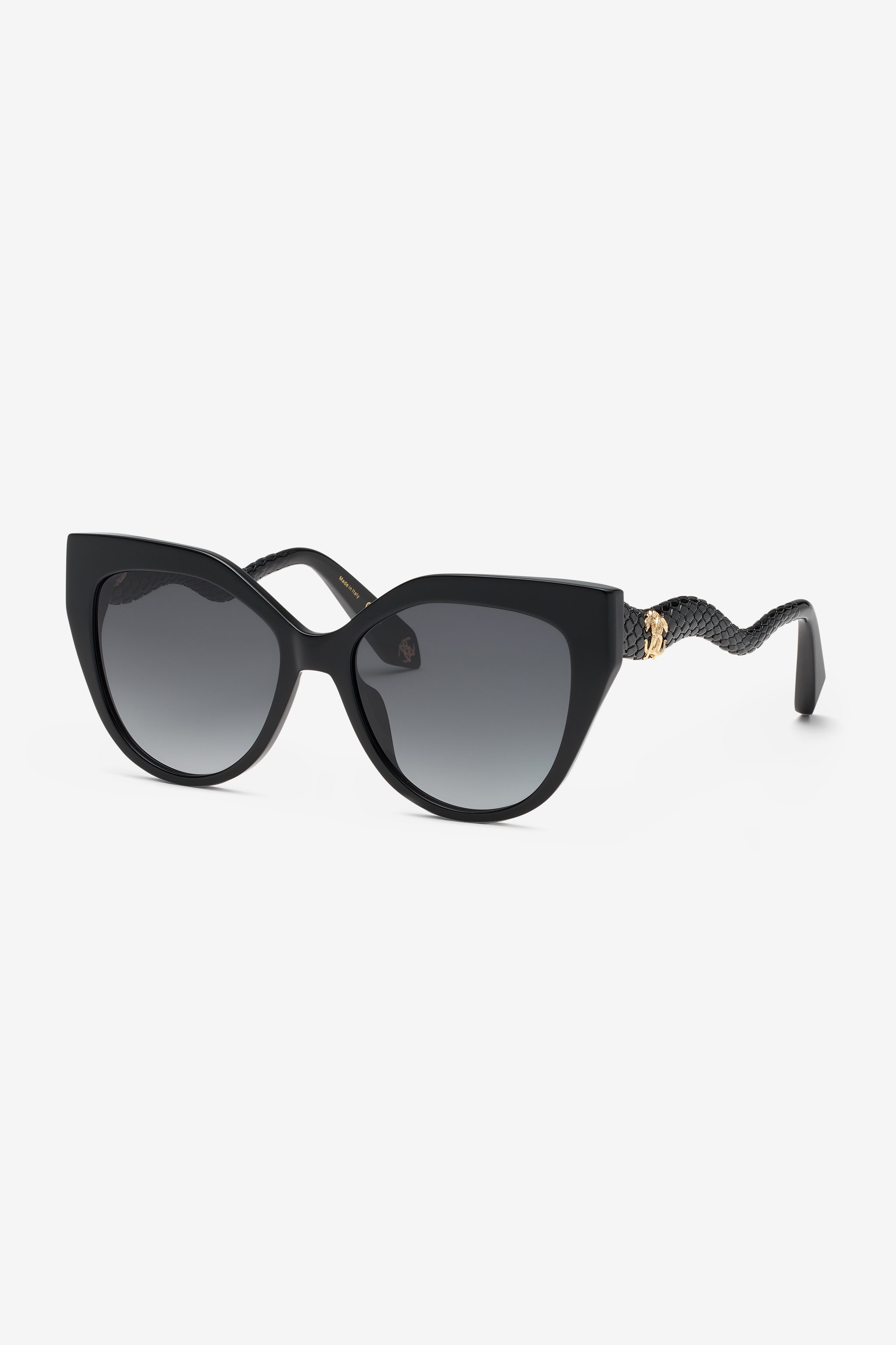 ROBERTO CAVALLI SONNENBRILLE MIT SCHLANGENÄHNLICHEN BÜGELN