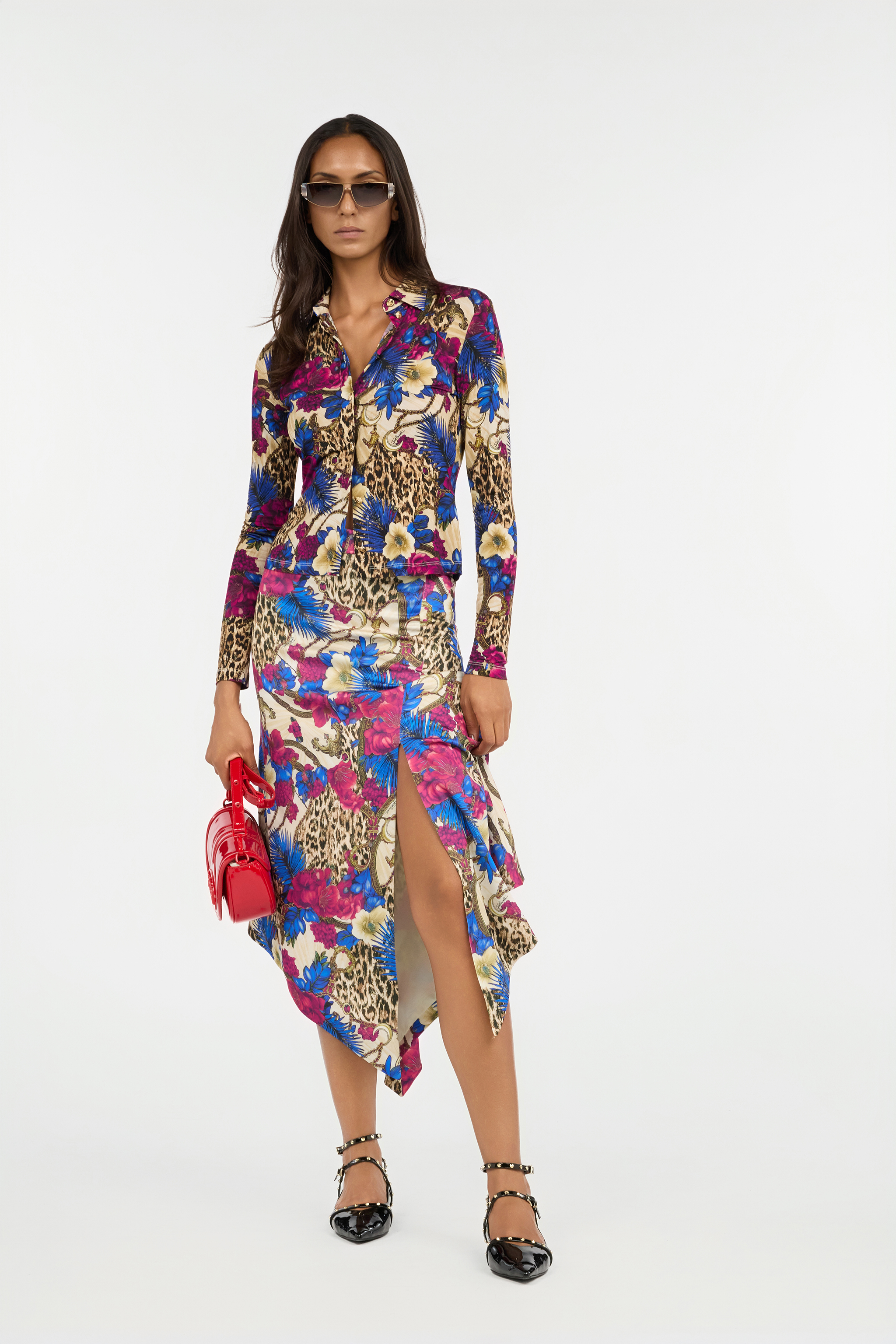 Flower Leopard Print Shirt