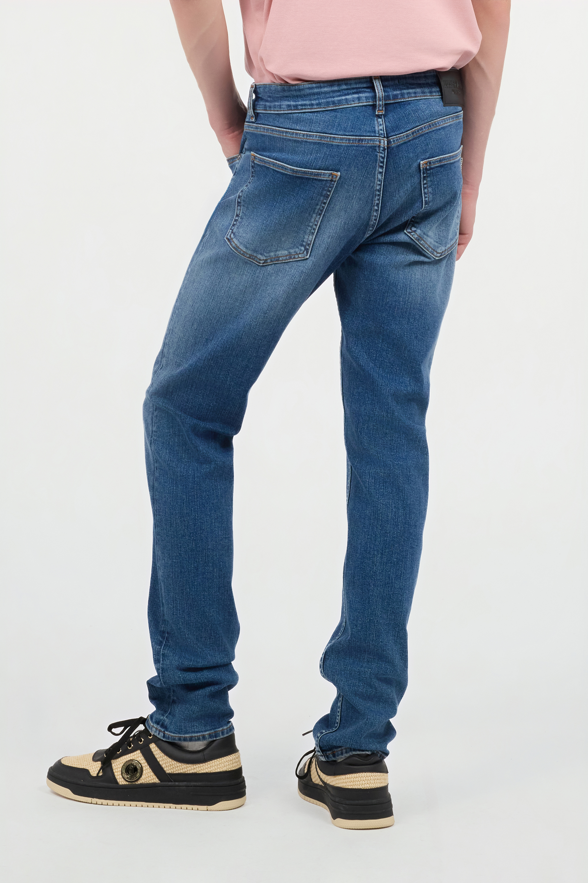 Roberto Cavalli Ombre-effect Jeans In Light Blue