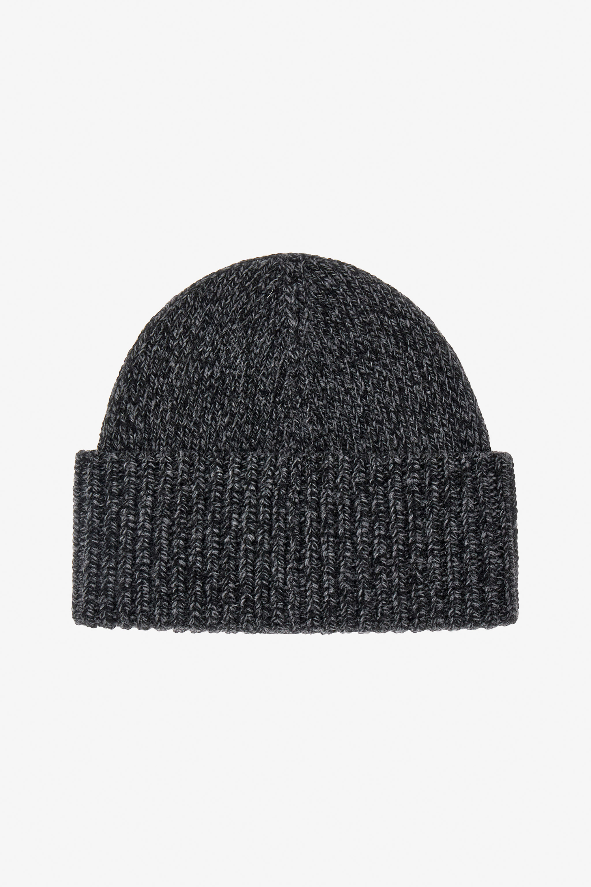 ROBERTO CAVALLI GREY WOOL CASHMERE BLEND HAT WITH MONOGRAM RC