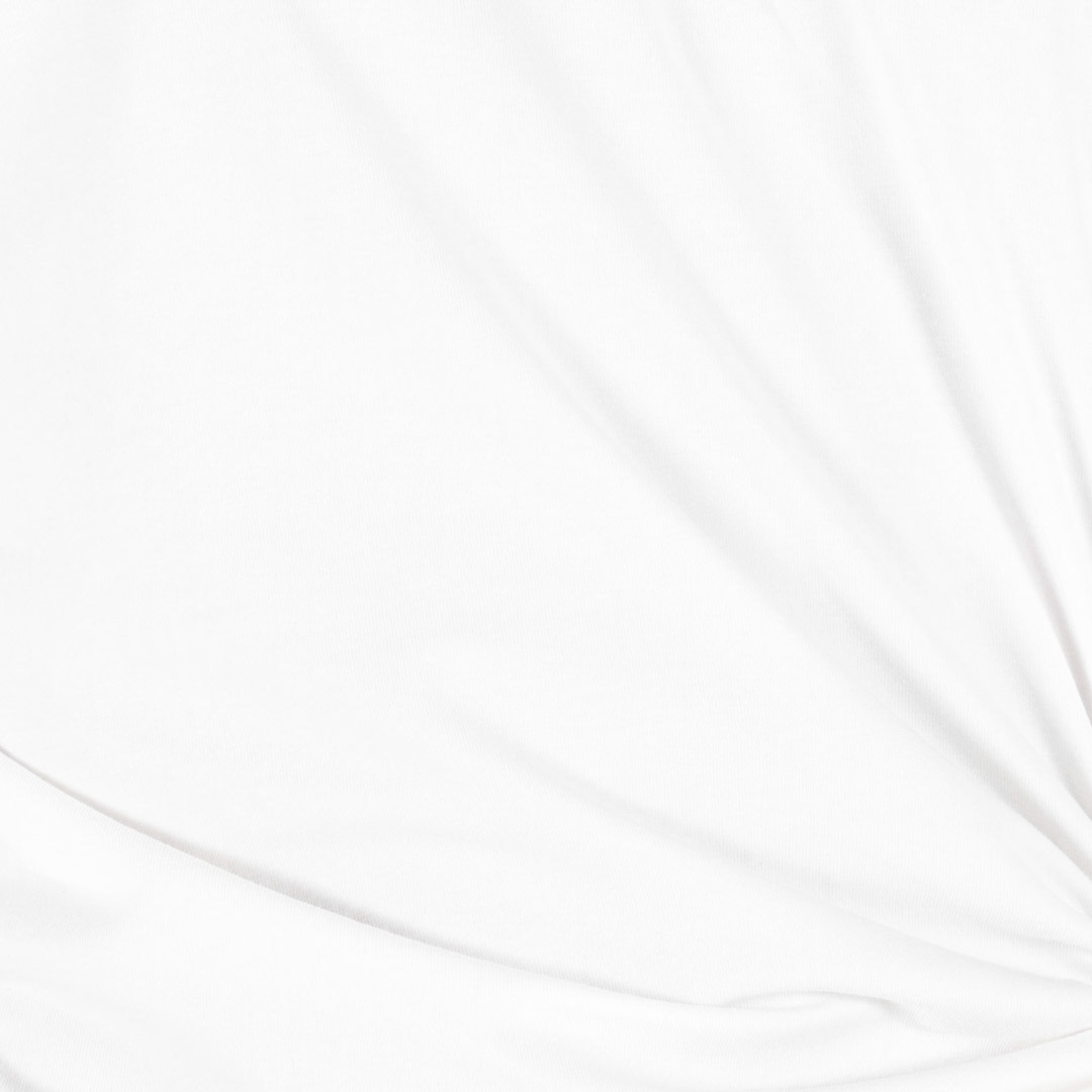 ROBERTO CAVALLI T-SHIRT MIT WALL-PRINT UND KNOTEN